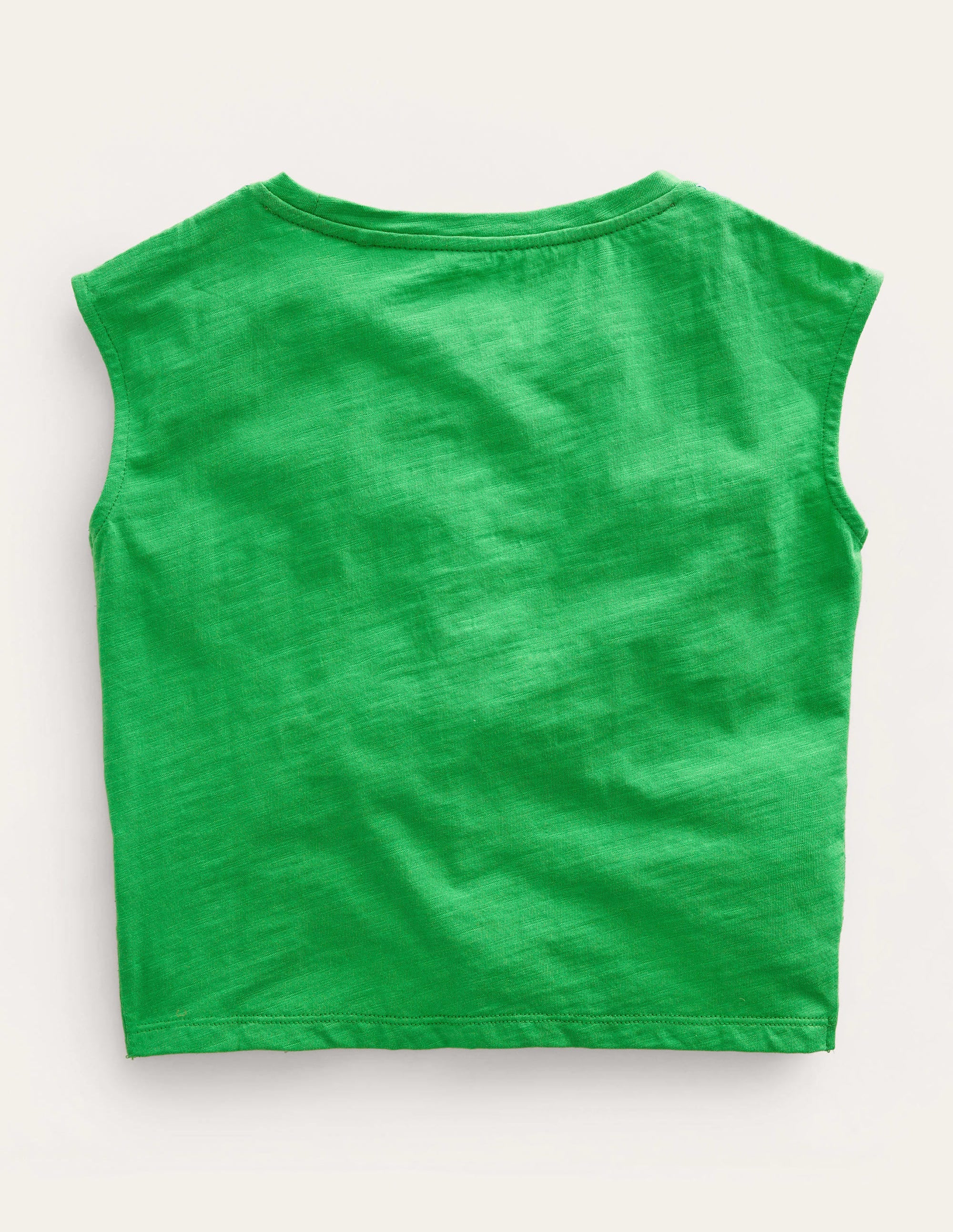 T-shirt froncé sur le devant-Vert vif - Image 2