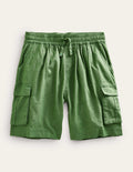 Short cargo long-Vert kaki