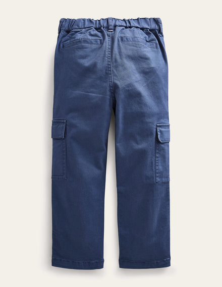 7/8-Cargohose-Roboterblau