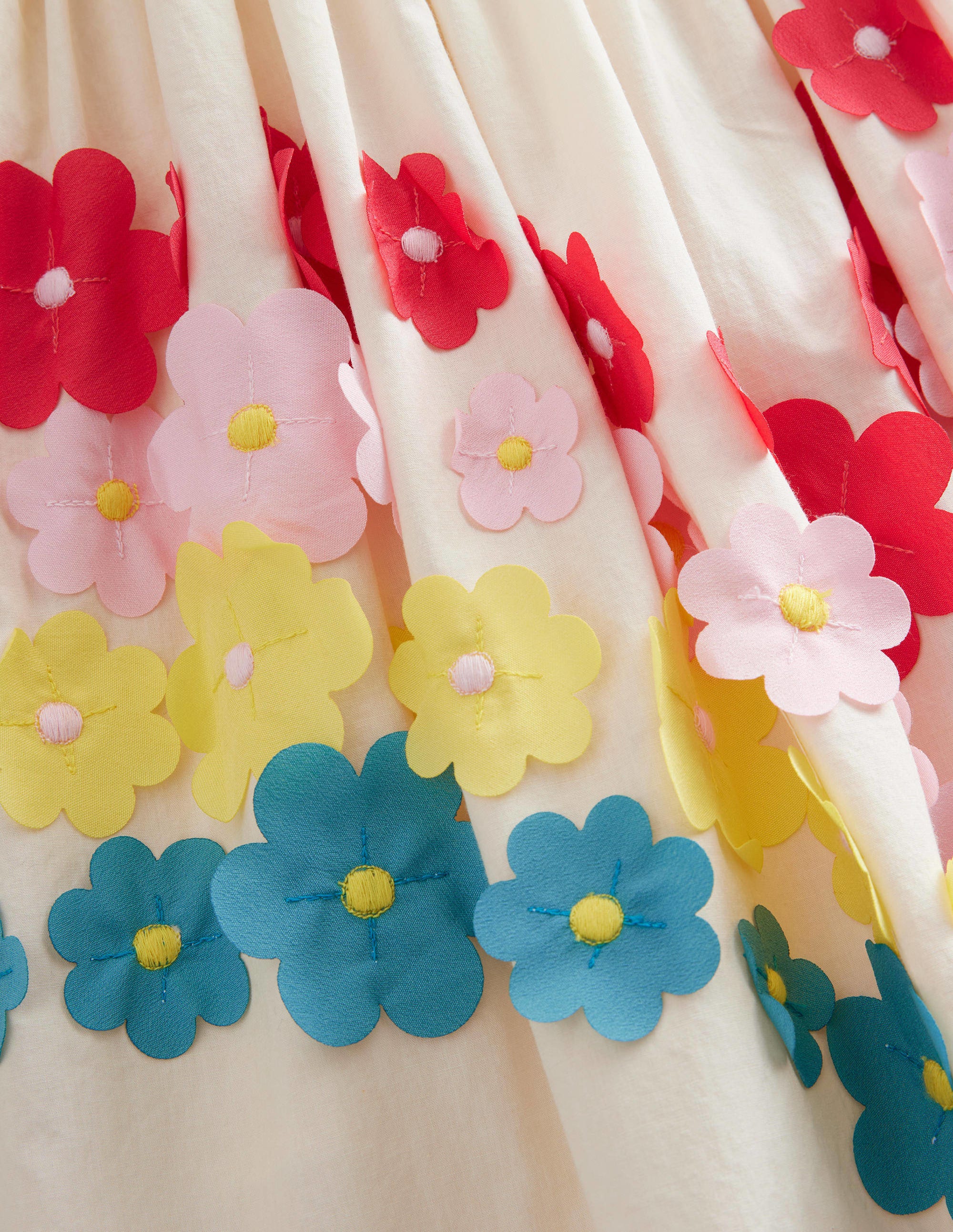 Kleid mit Regenbogen-Flatterblumen-Vanille - Image 3