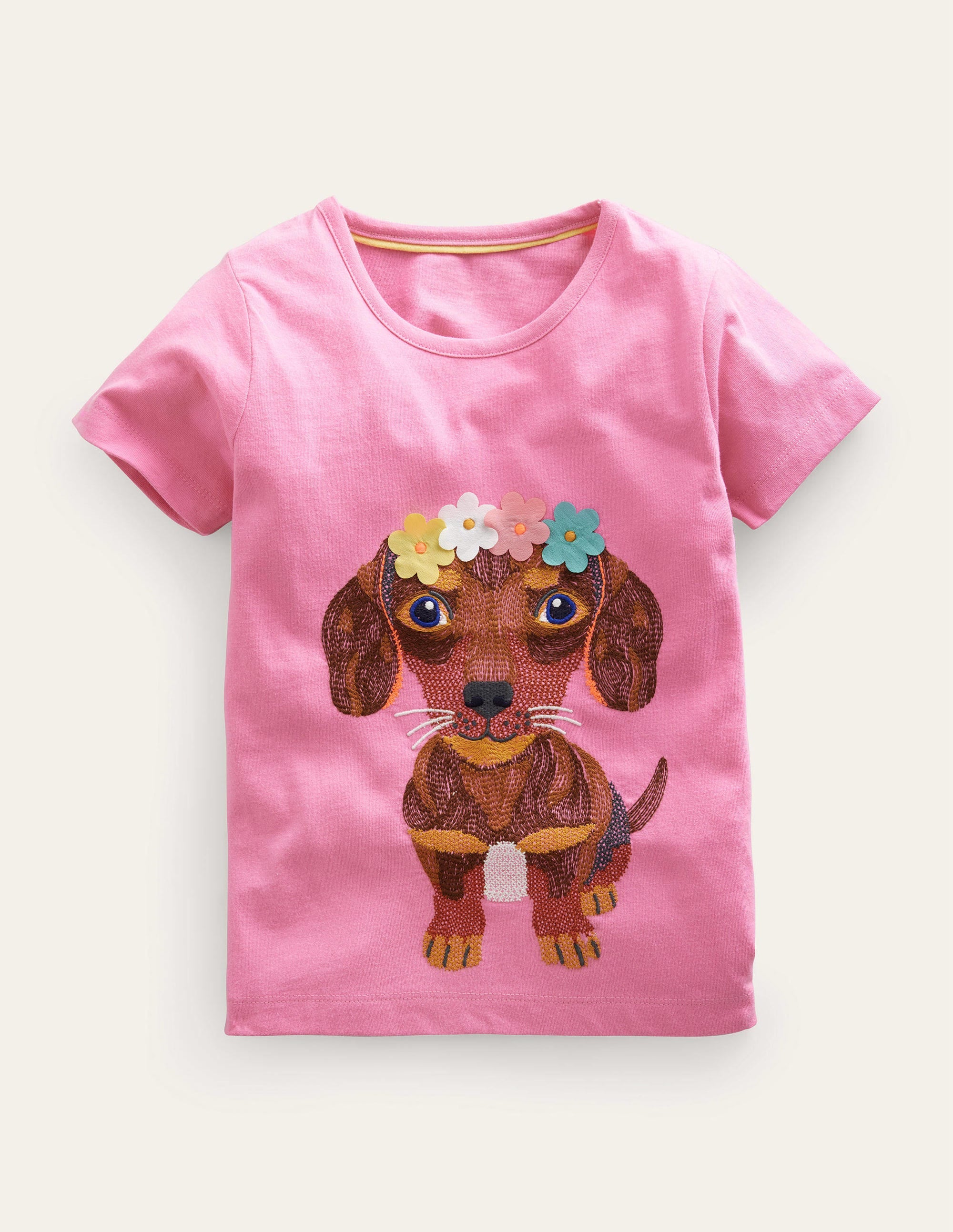 Superstitch Logo T-Shirt-Cameo Pink Puppy - Image 1