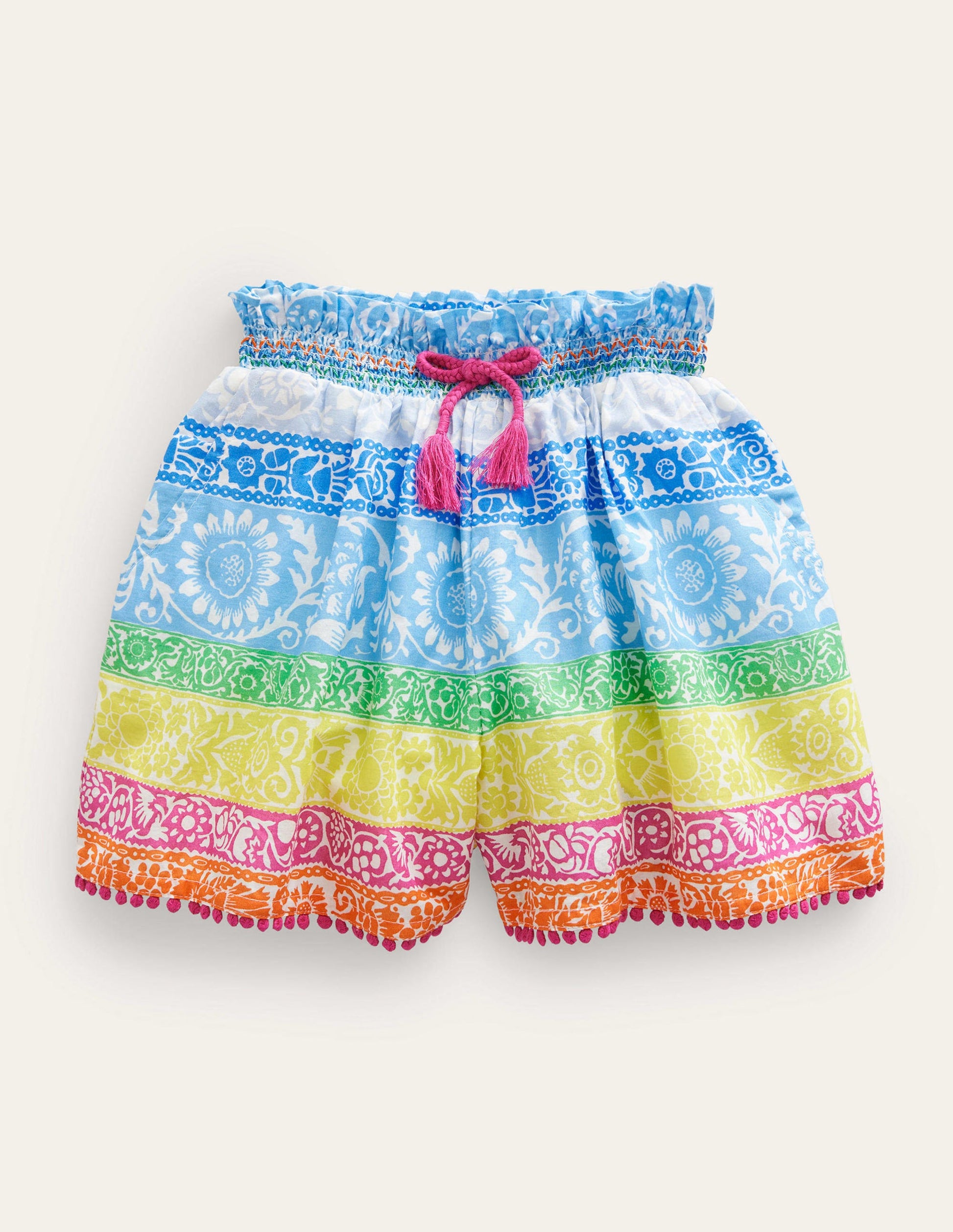 Gemusterte Culotte-Bunt, Tapetenstreifen-1