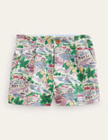 Gemusterte Chinoshorts-Bunt, Szenenmotiv