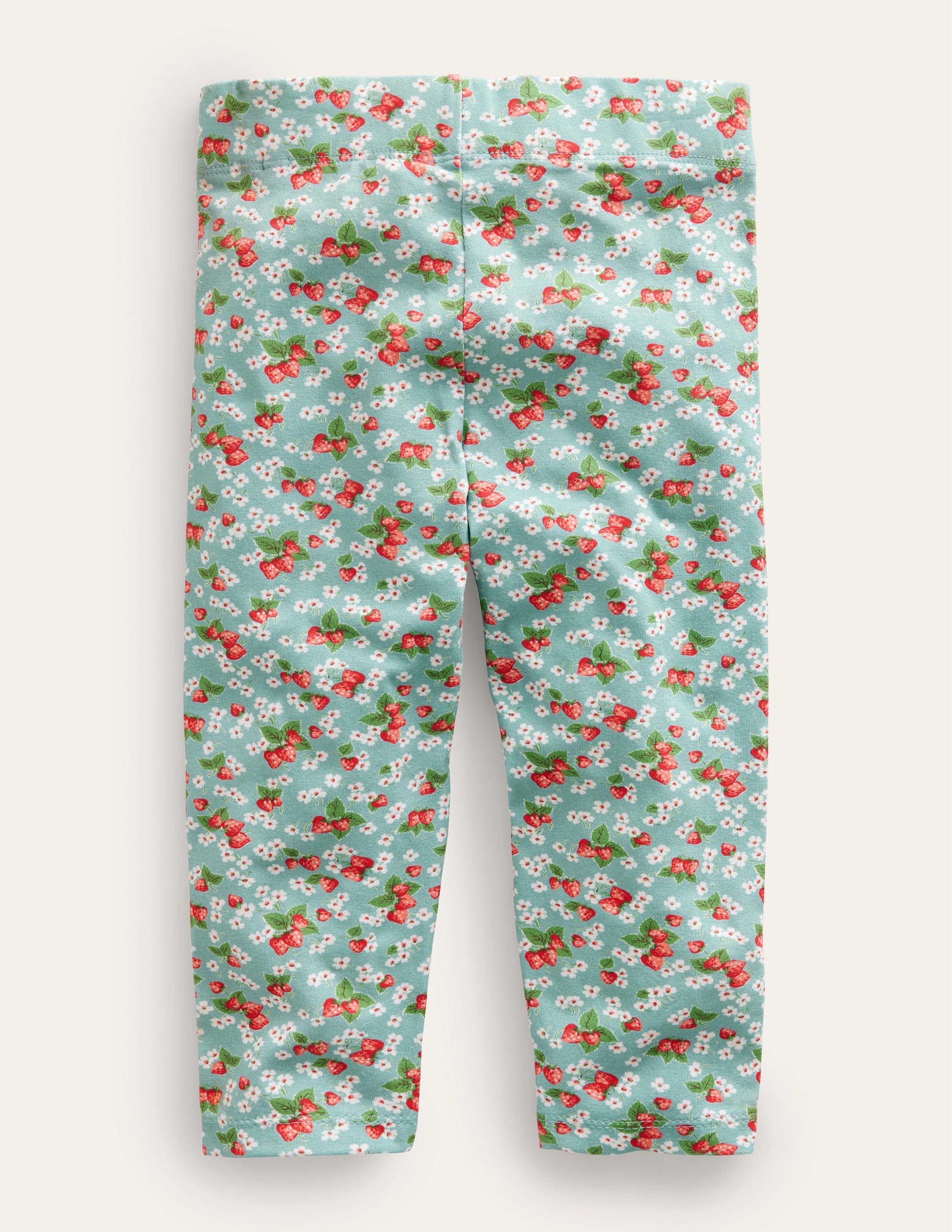 Legging court fun-Fraises bleu-2