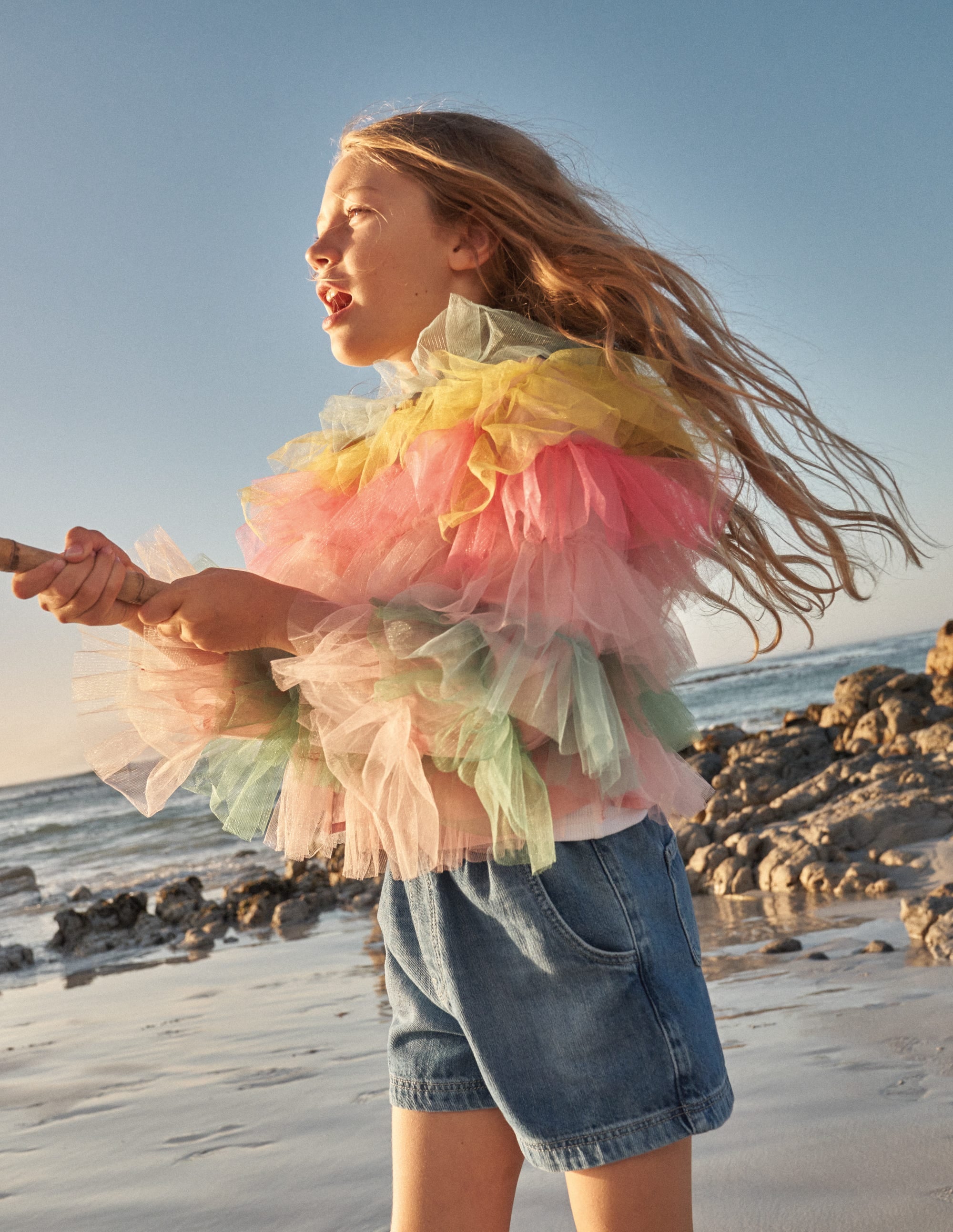 Veste en tulle-Arc-en-ciel multi - Image 4