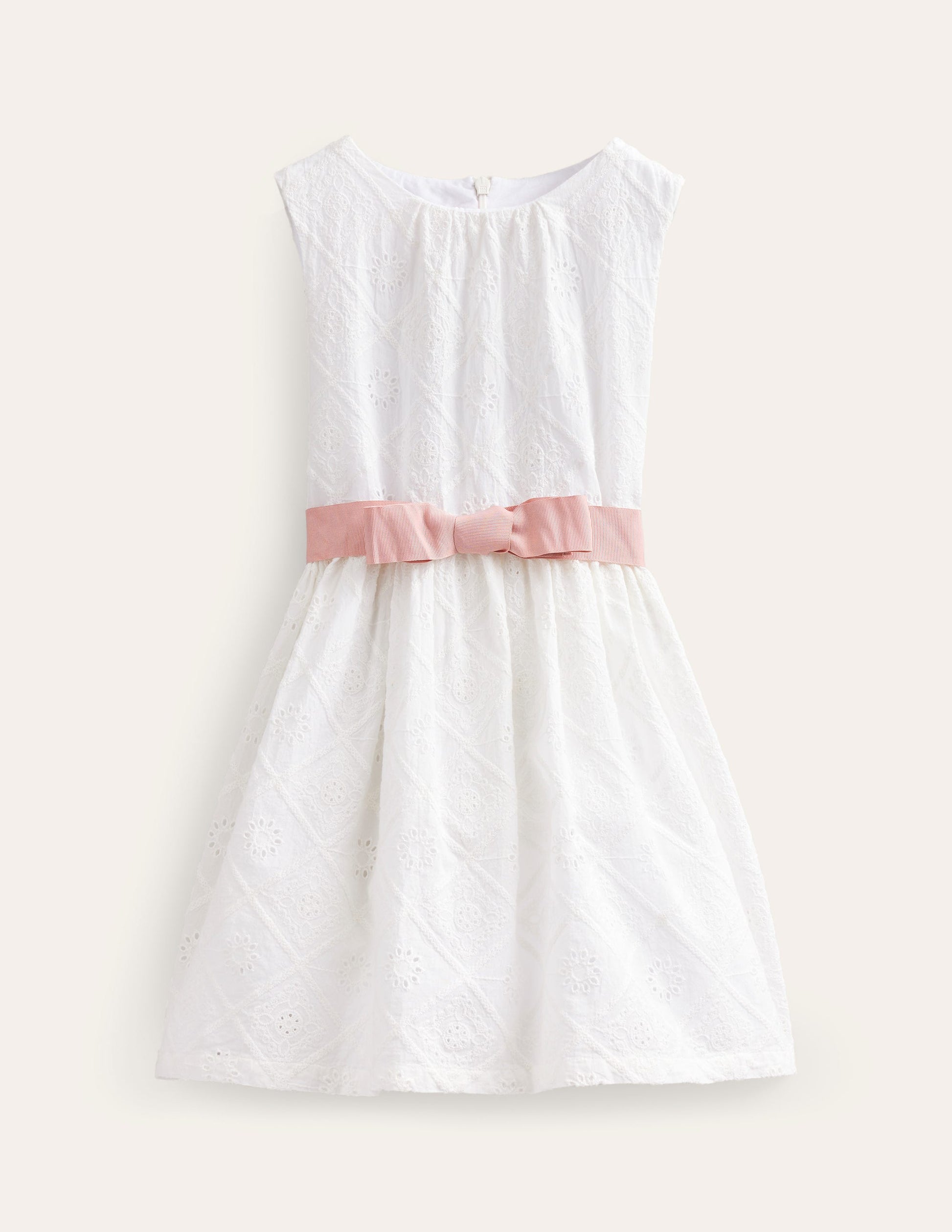 Mini-Me-Kleid mit Lochstickerei-Naturweiß-1