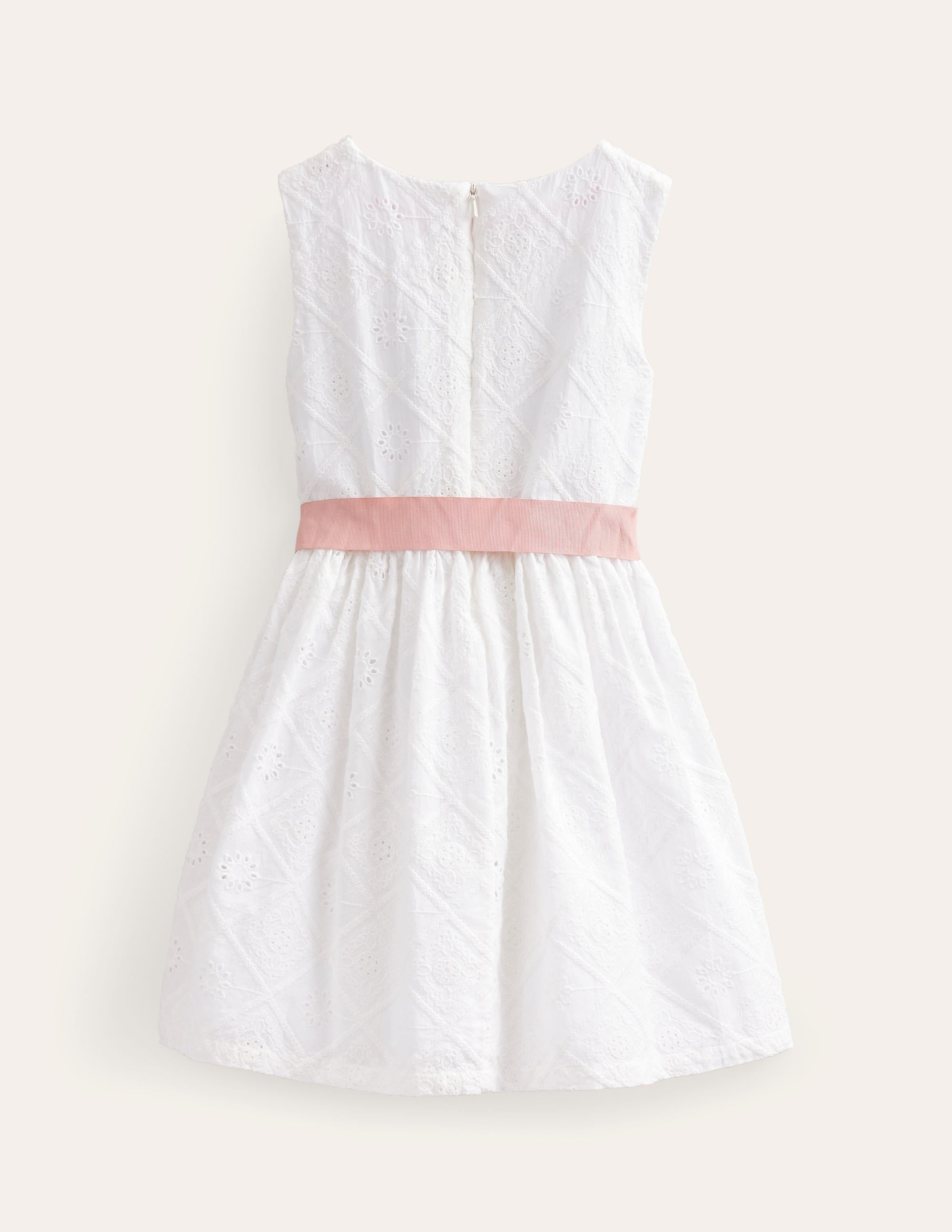 Mini-Me-Kleid mit Lochstickerei-Naturweiß - Image 2