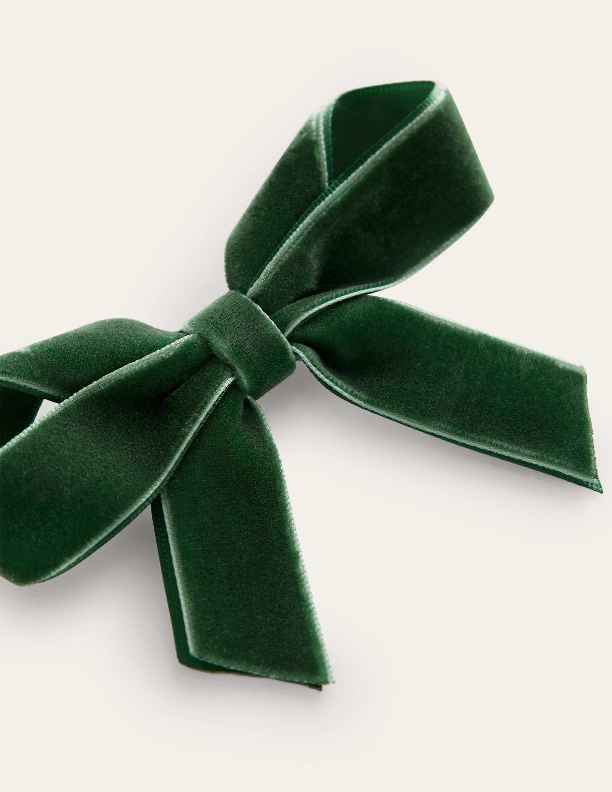 Barrette avec grand nœud-Émeraude Intense - Image 3