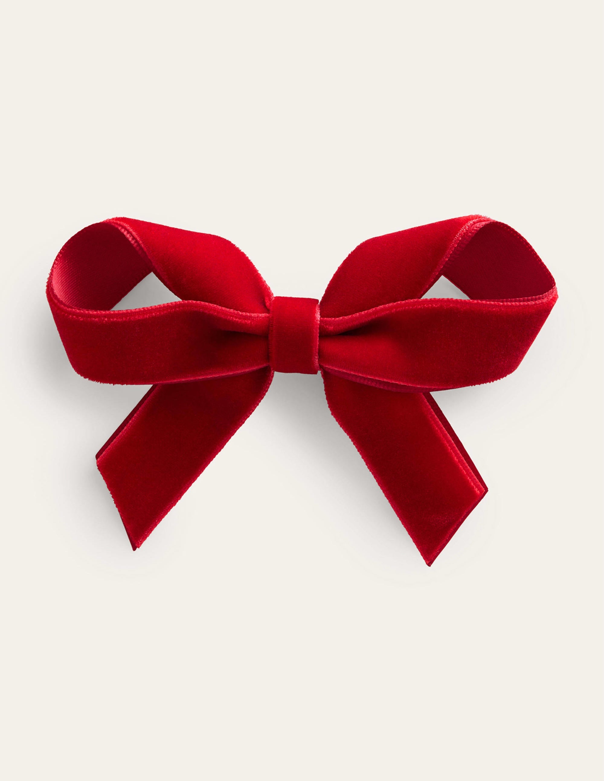 Large Bow Hair Clip-Brilliant Red - Image 1