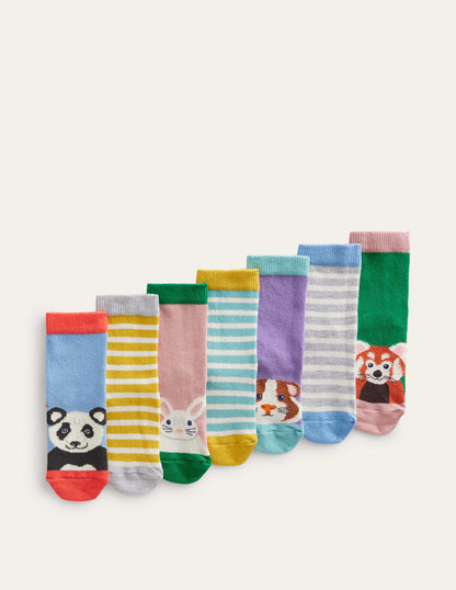 Socks 7 Pack-Multi Animal