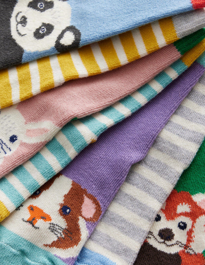 Socks 7 Pack-Multi Animal