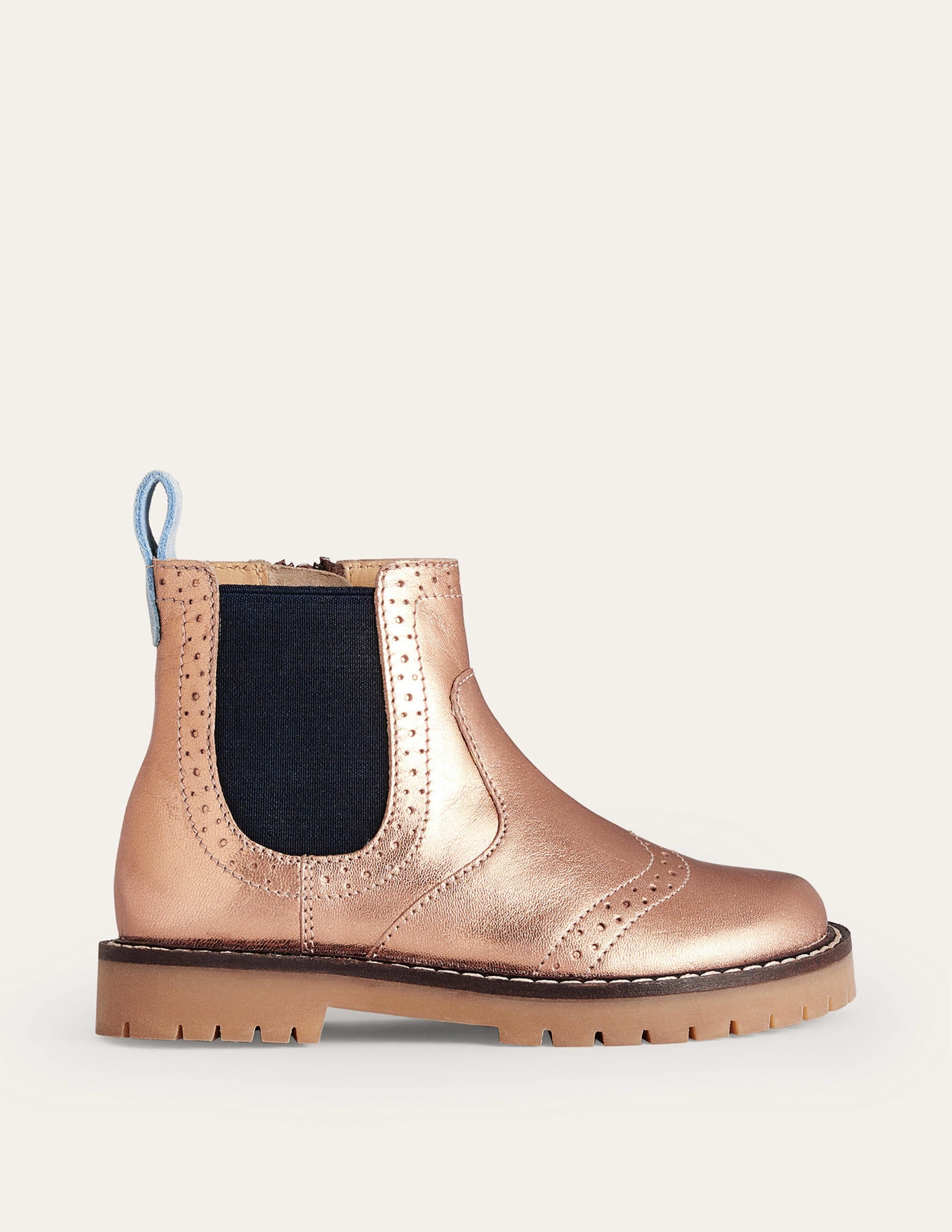 Bottines Chelsea en cuir-Bronze intemporel - Image 1