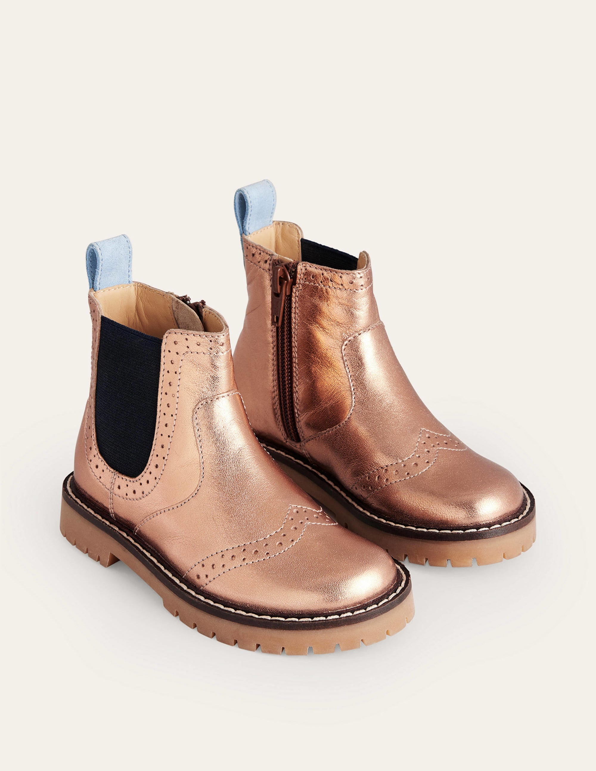 Bottines Chelsea en cuir-Bronze intemporel - Image 2
