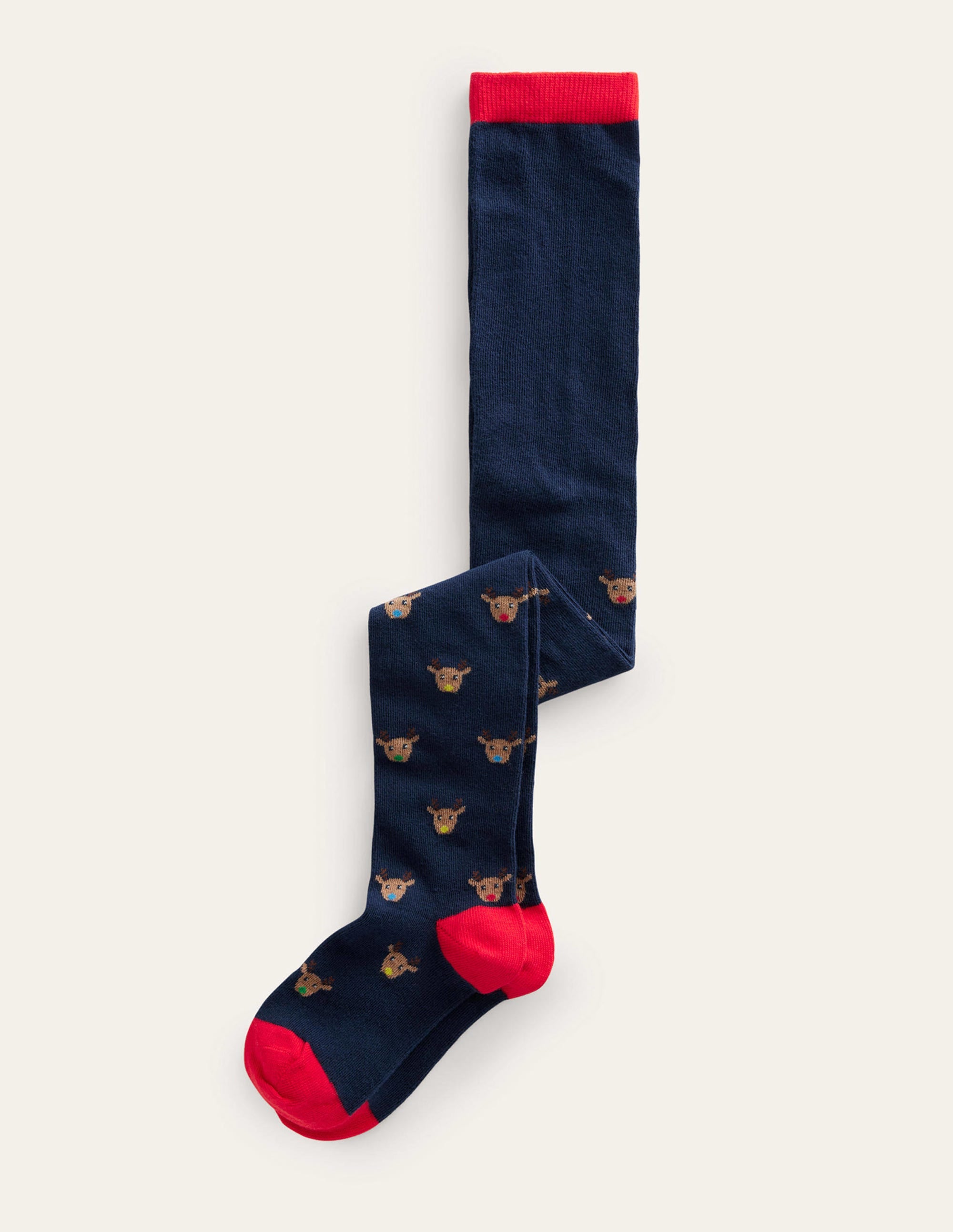 Collant à motifs-Renne bleu marine - Image 1