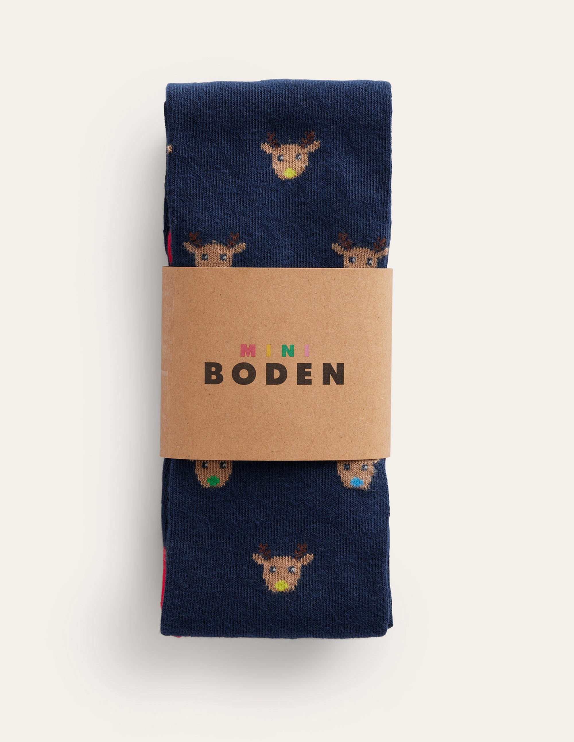 Collant à motifs-Renne bleu marine - Image 2