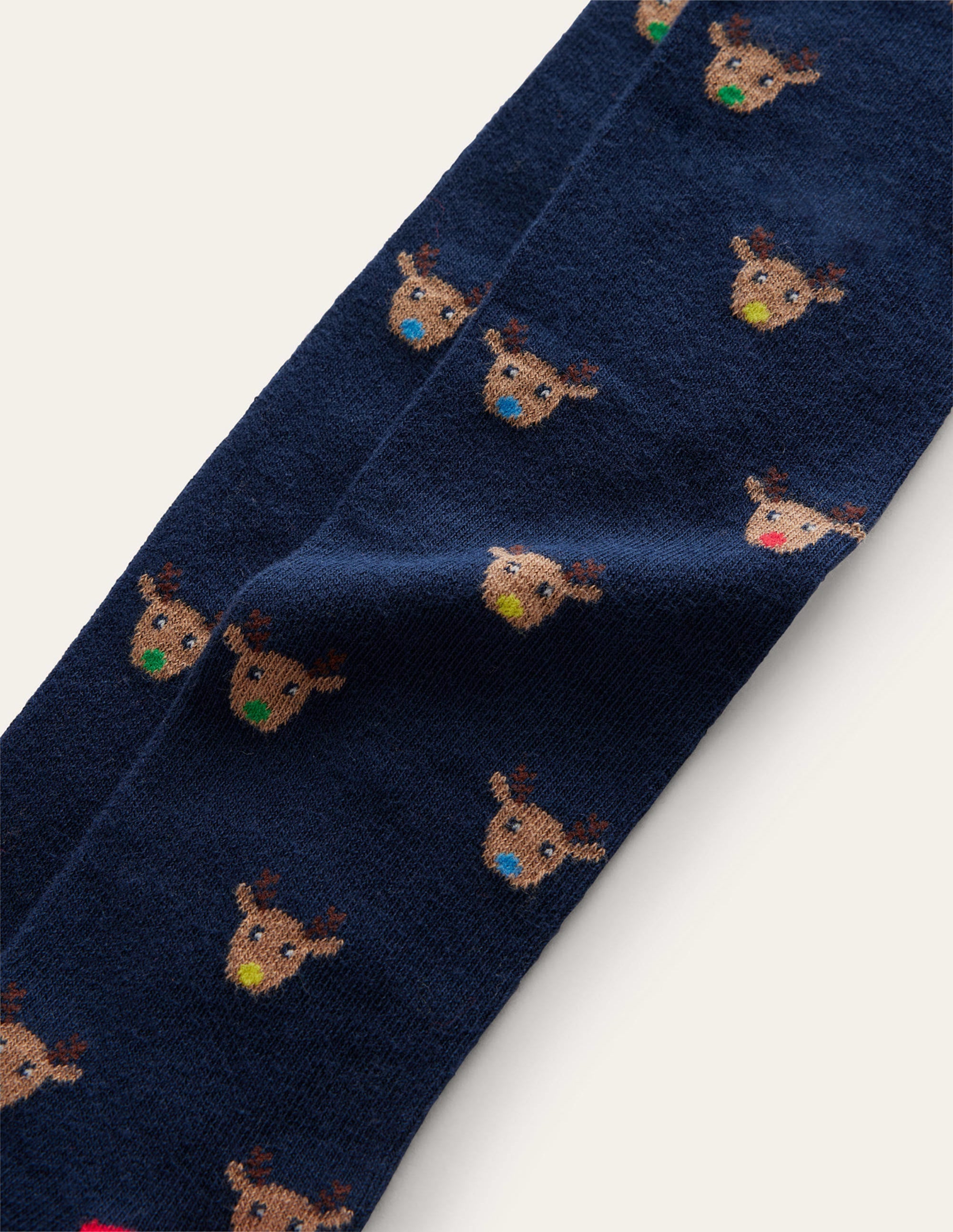 Collant à motifs-Renne bleu marine - Image 3