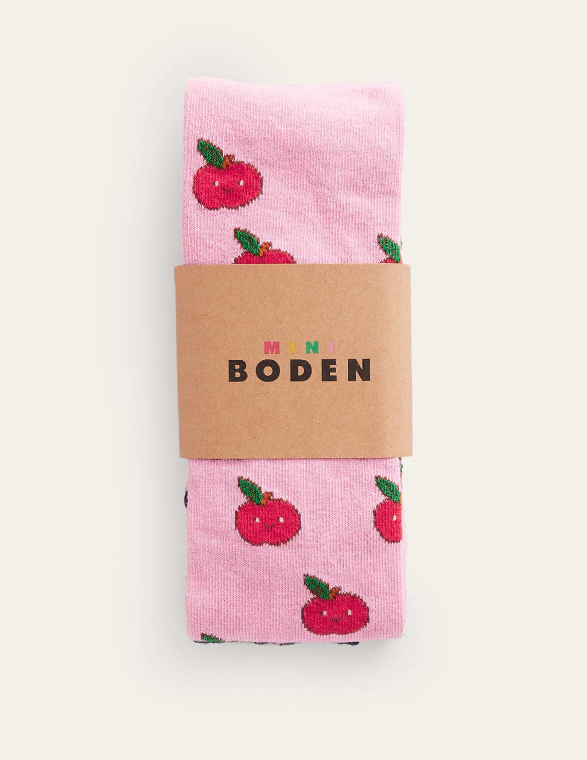 Gemusterte Strumpfhose-Pink Äpfel - Image 2