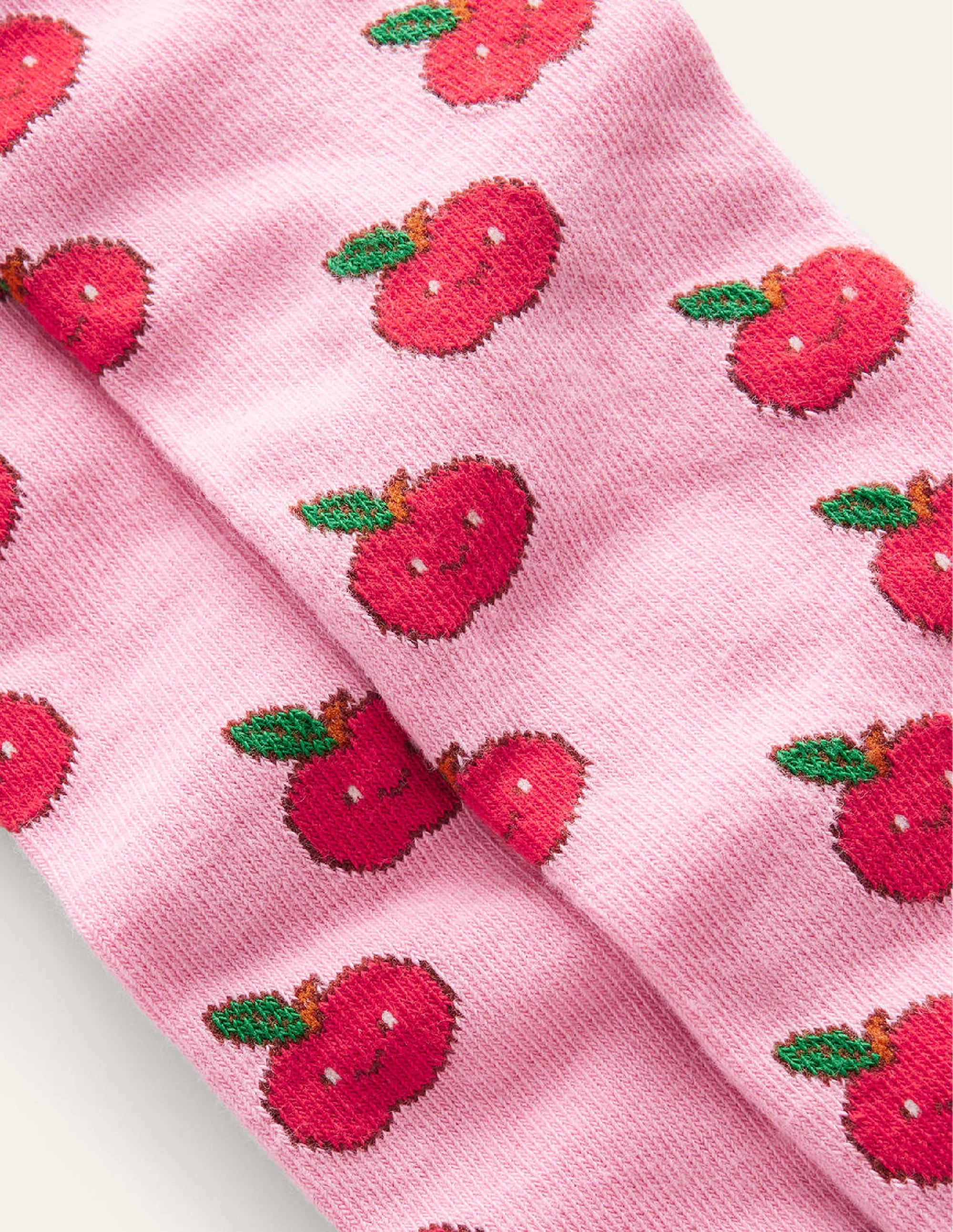 Gemusterte Strumpfhose-Pink Äpfel - Image 3