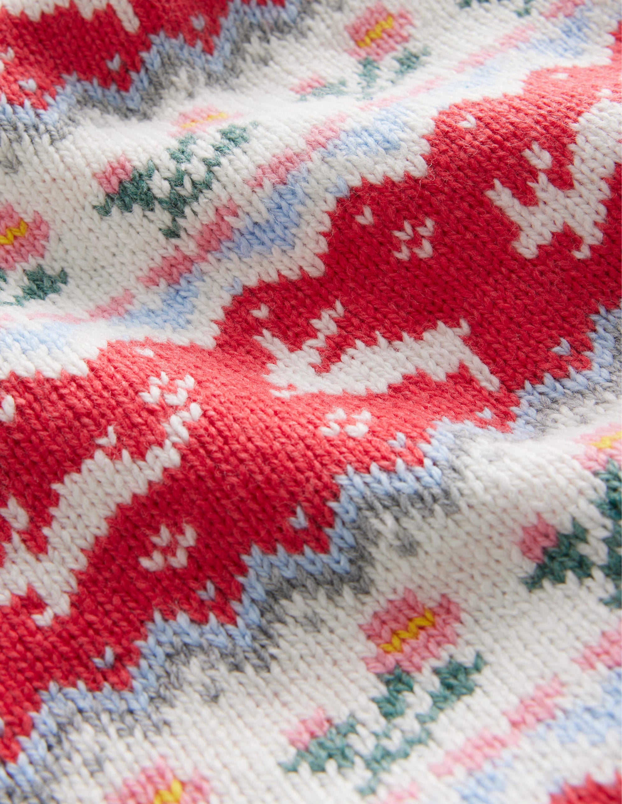 Fair-Isle-Strick-Snood-Zuckerwattenrosa - Image 3