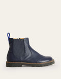 Bottines Chelsea-Bleu Marine, Petits Pois