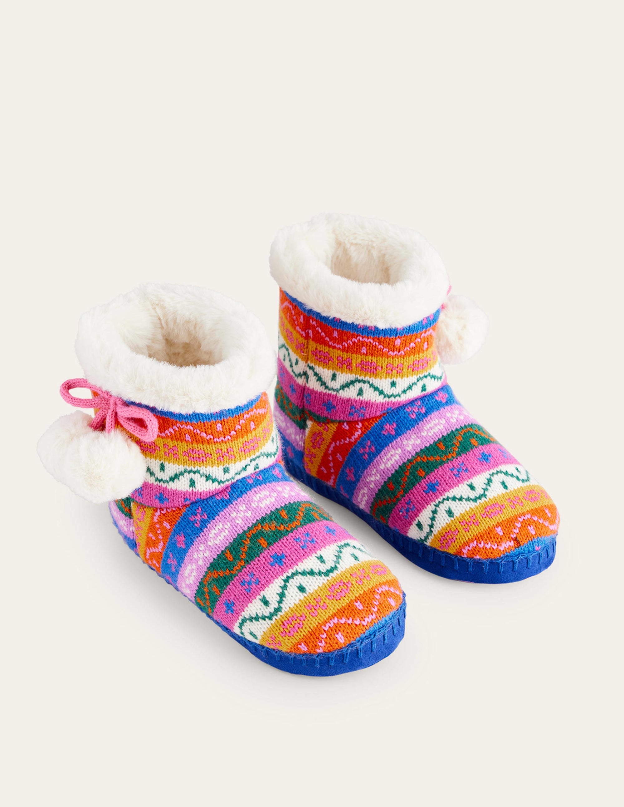 Chaussons bottillons-Rayé multi - Image 2