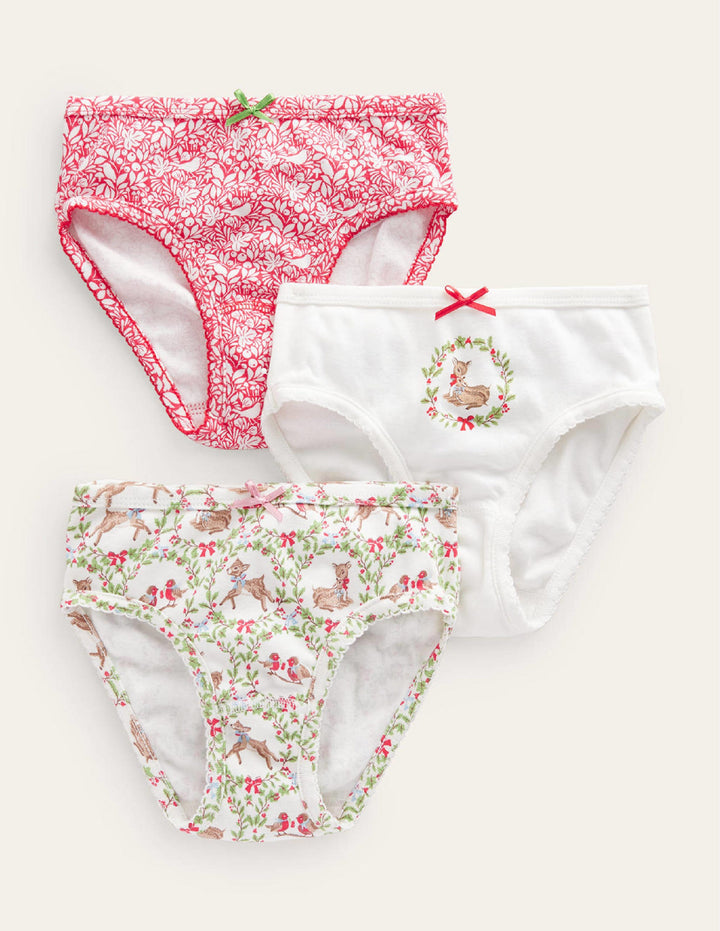 Festive Pants 3 Pack-Red Festive