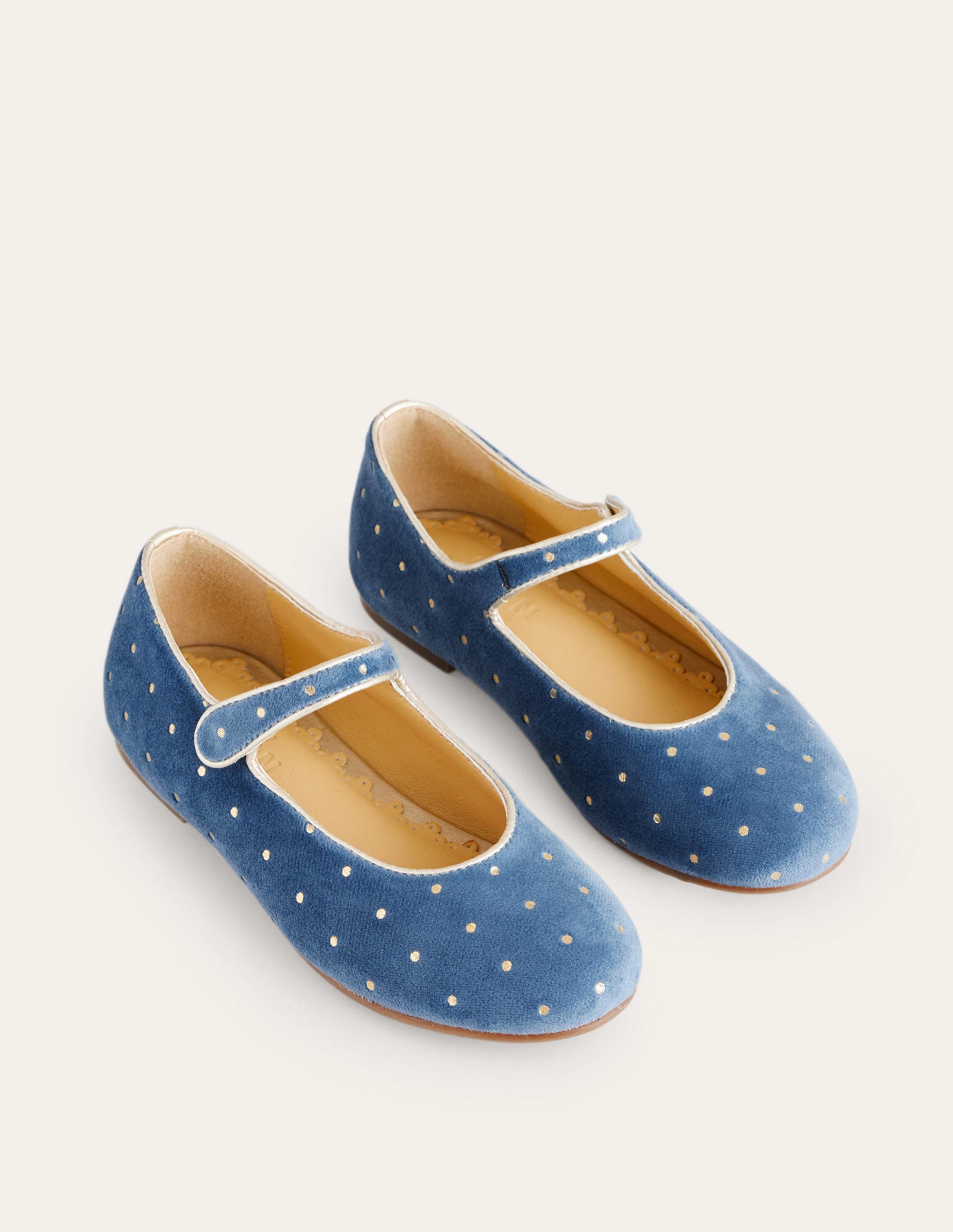 Babies en velours-Bleu tambour - Image 2