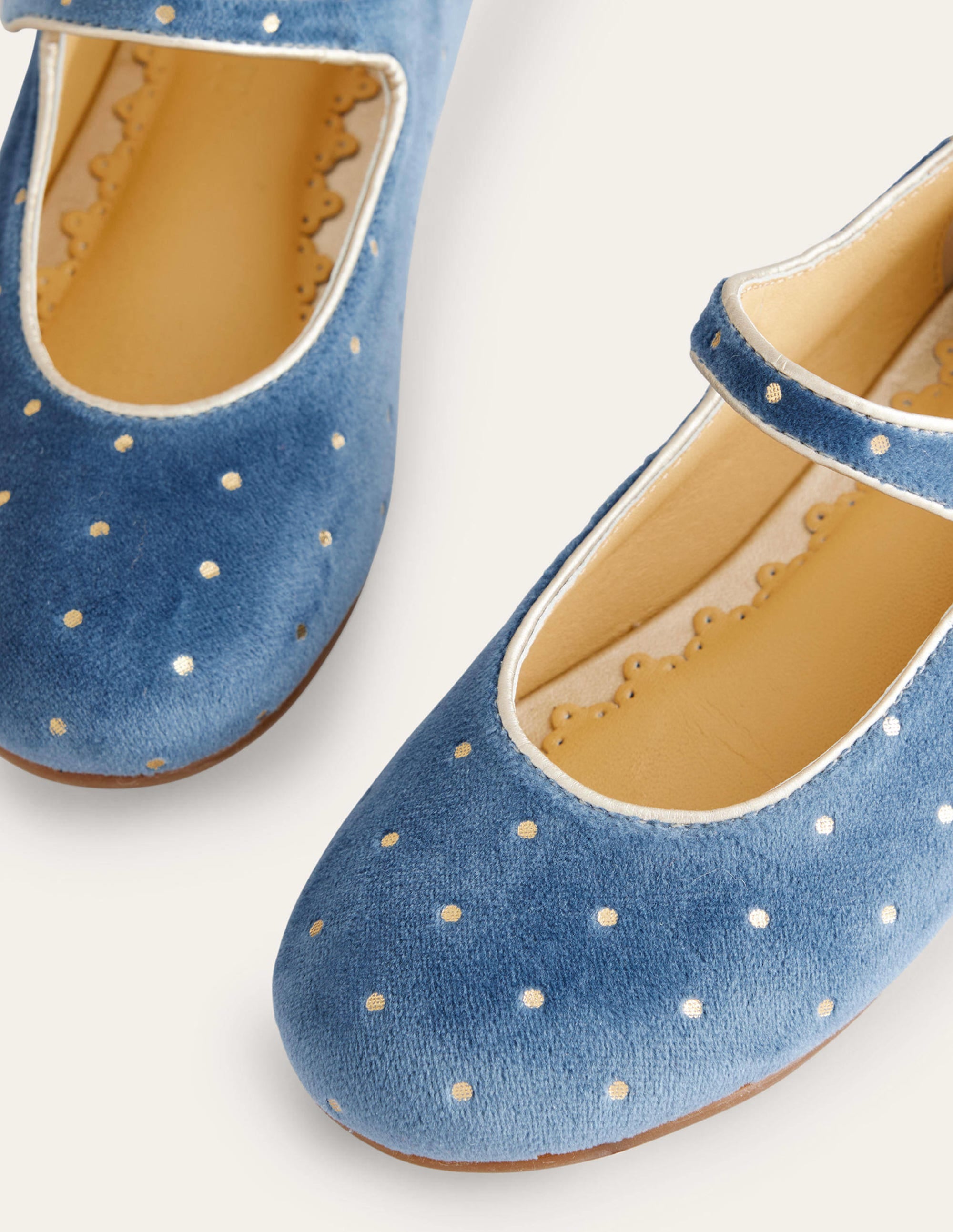 Babies en velours-Bleu tambour - Image 3