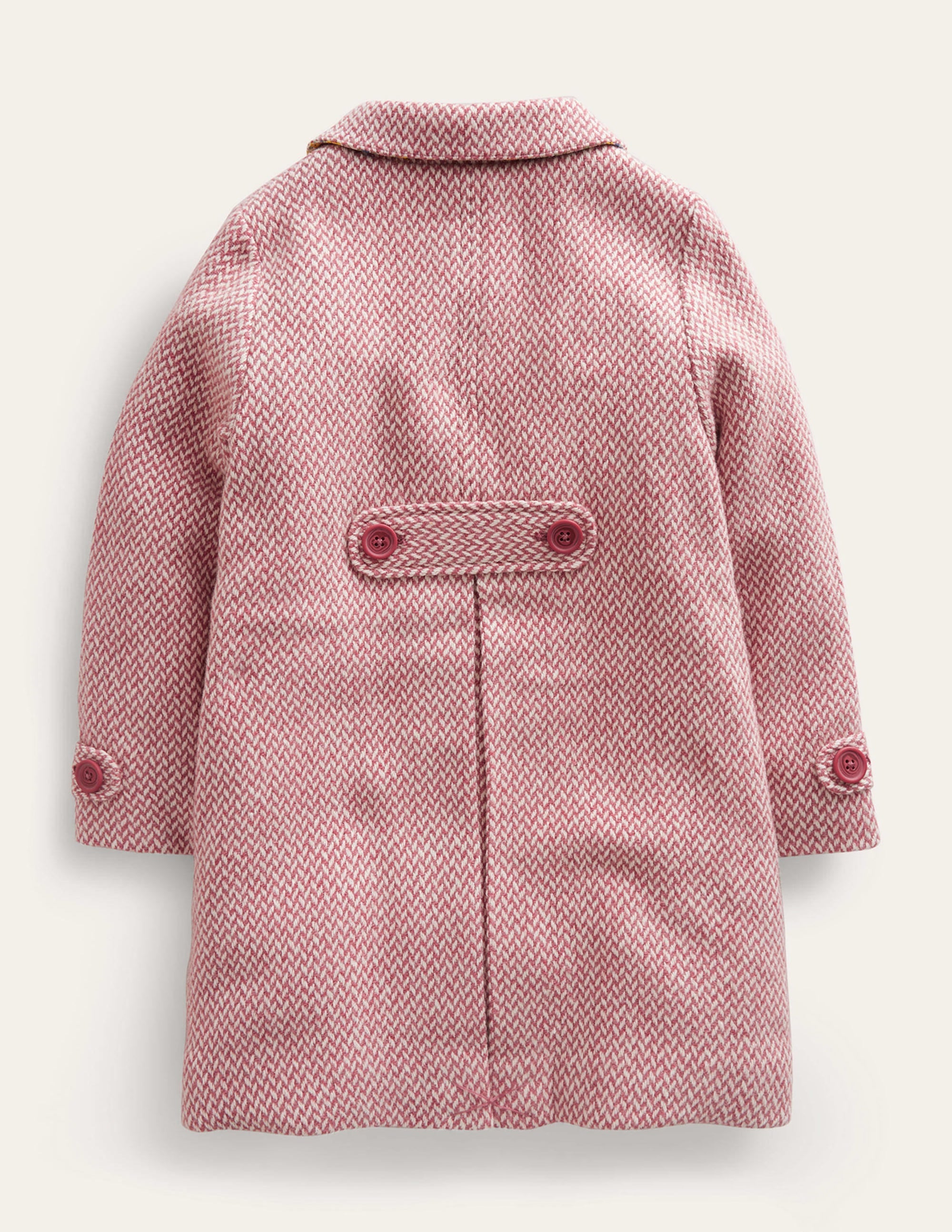 Wunderschöner Mantel aus Wollmischung-Rosa Twill - Image 2