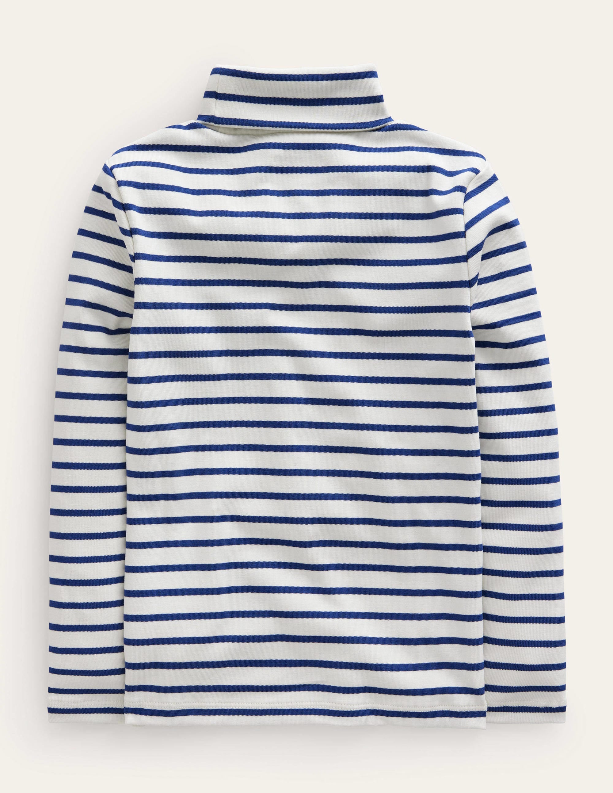 Top col roulé ultra-doux-Black/Ivory Stripe - Image 2