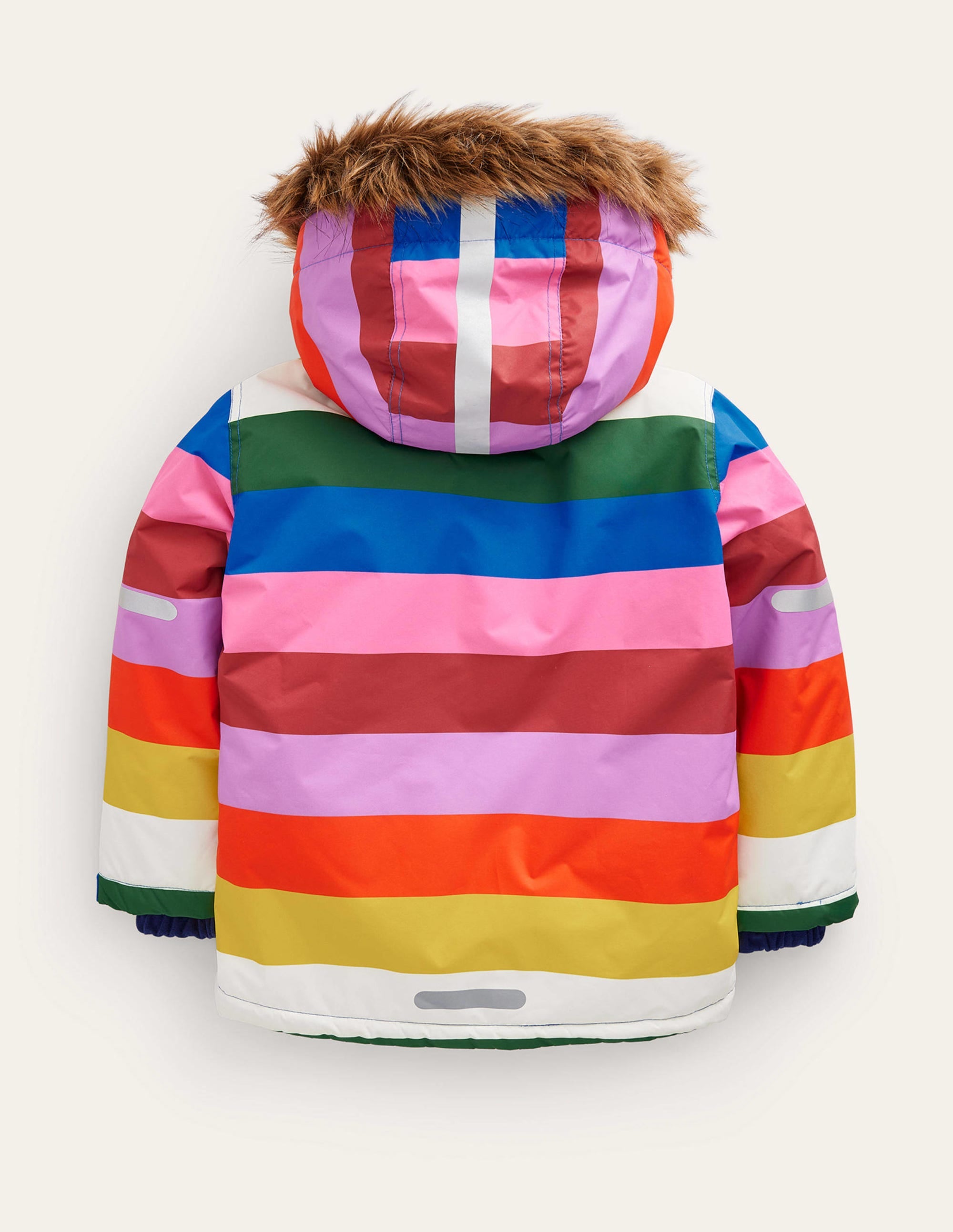 Wasserabweisende Allwetter-Jacke-Bunt Gestreift - Image 2