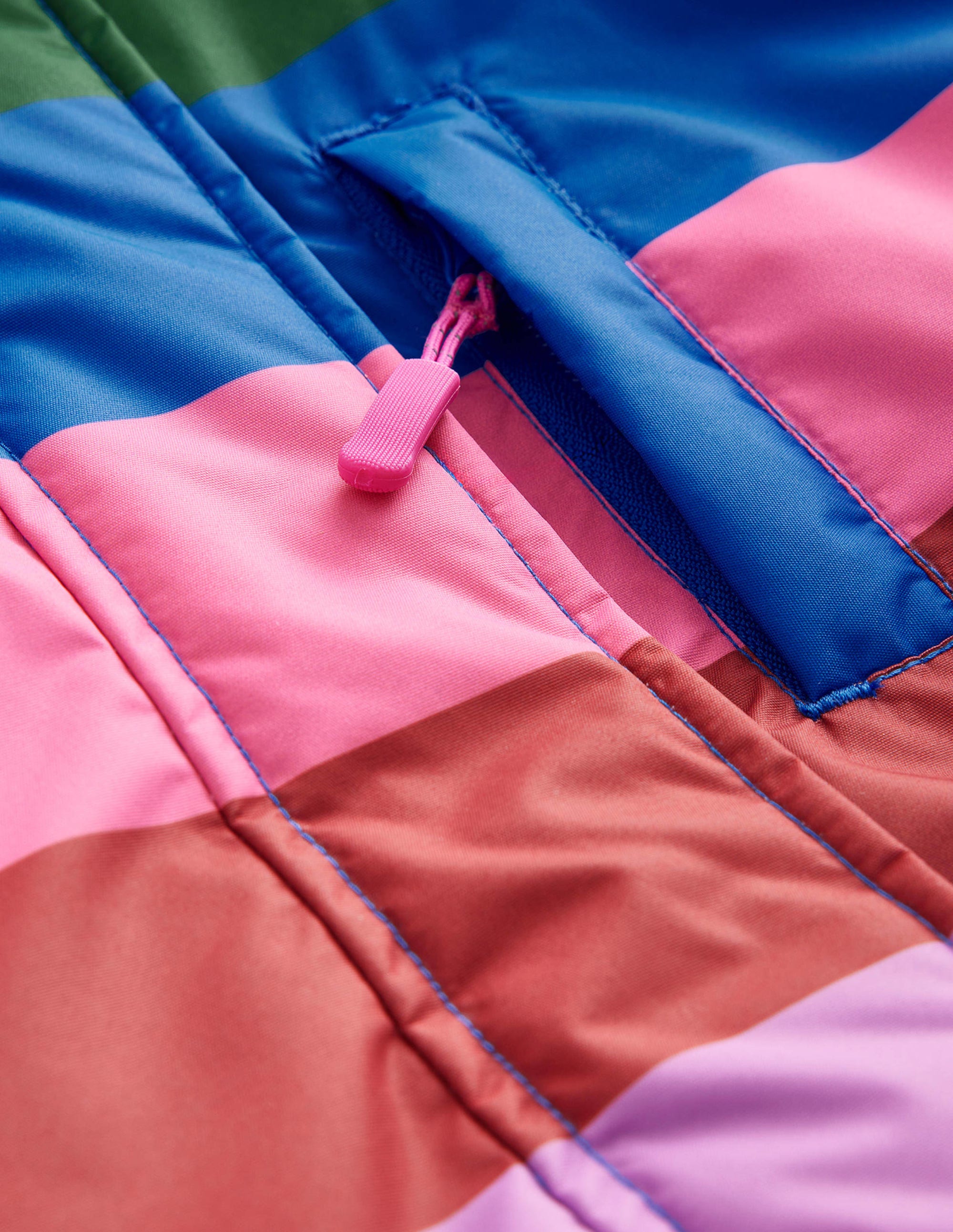 Wasserabweisende Allwetter-Jacke-Bunt Gestreift - Image 3