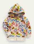 Kapuzenpulli mit Zottelfutter-Bunt Freunde