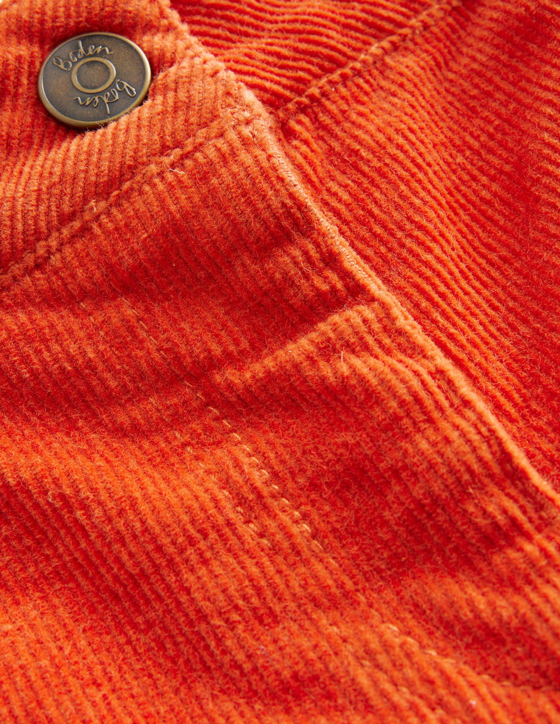 Ausgestellte Jeans-Ahorn-Orange Cord-3