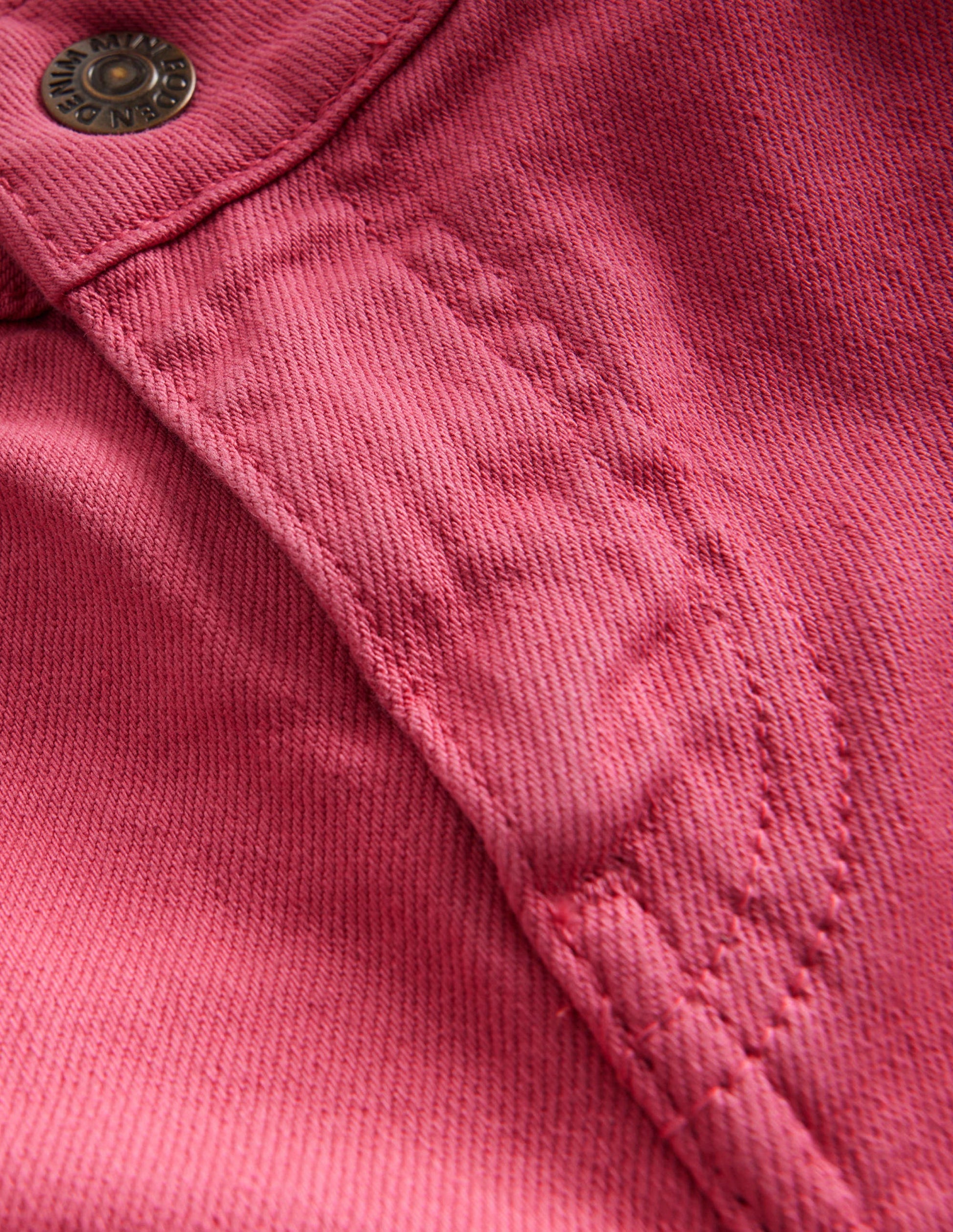 Ausgestellte Jeans-Stückgefärbt Rosa-3