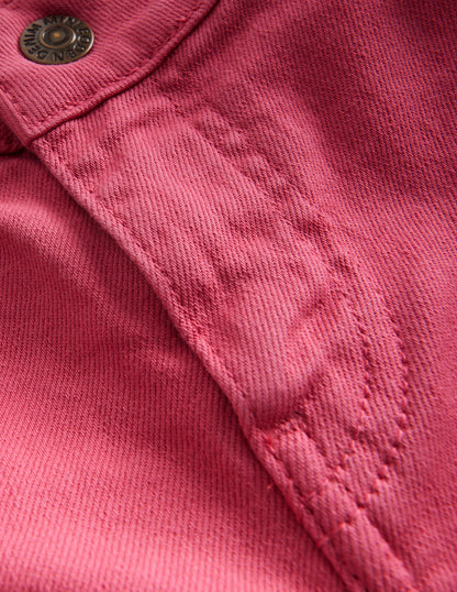 Ausgestellte Jeans-Stückgefärbt Rosa-3