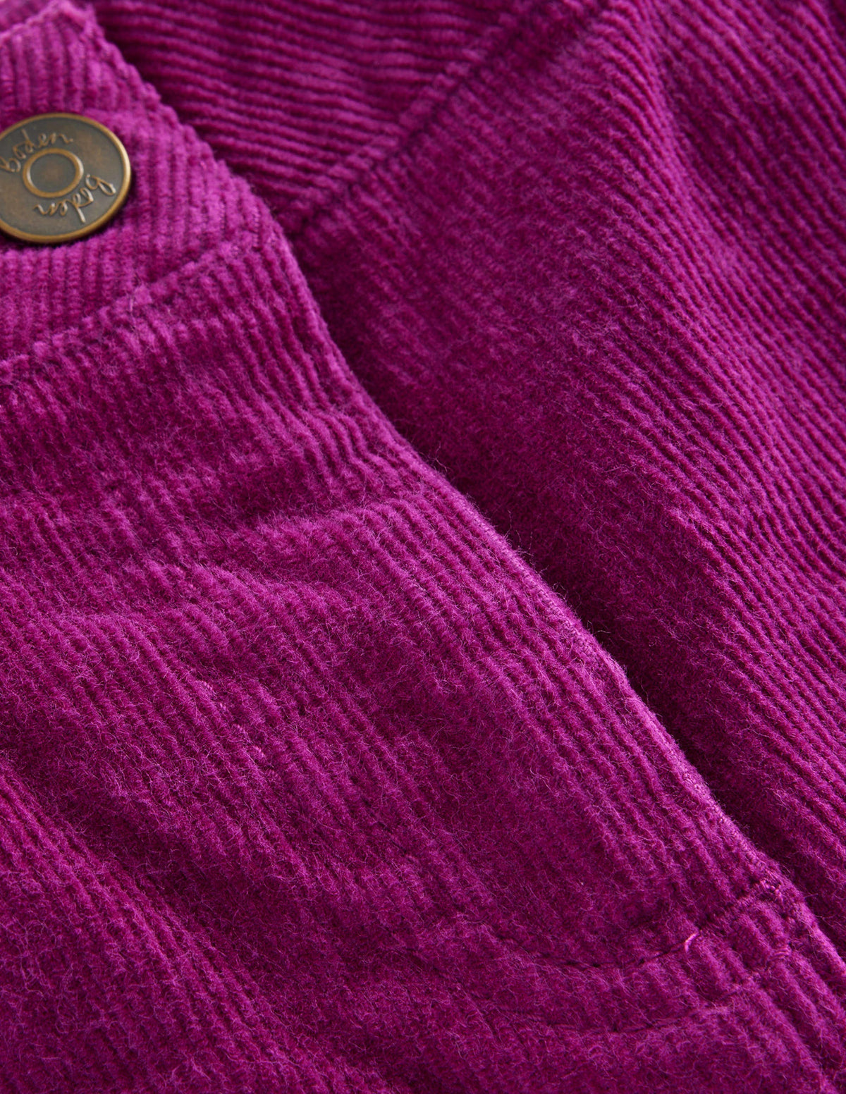 Ausgestellte Jeans-Chrysanthemen-Lila Cord - Image 3