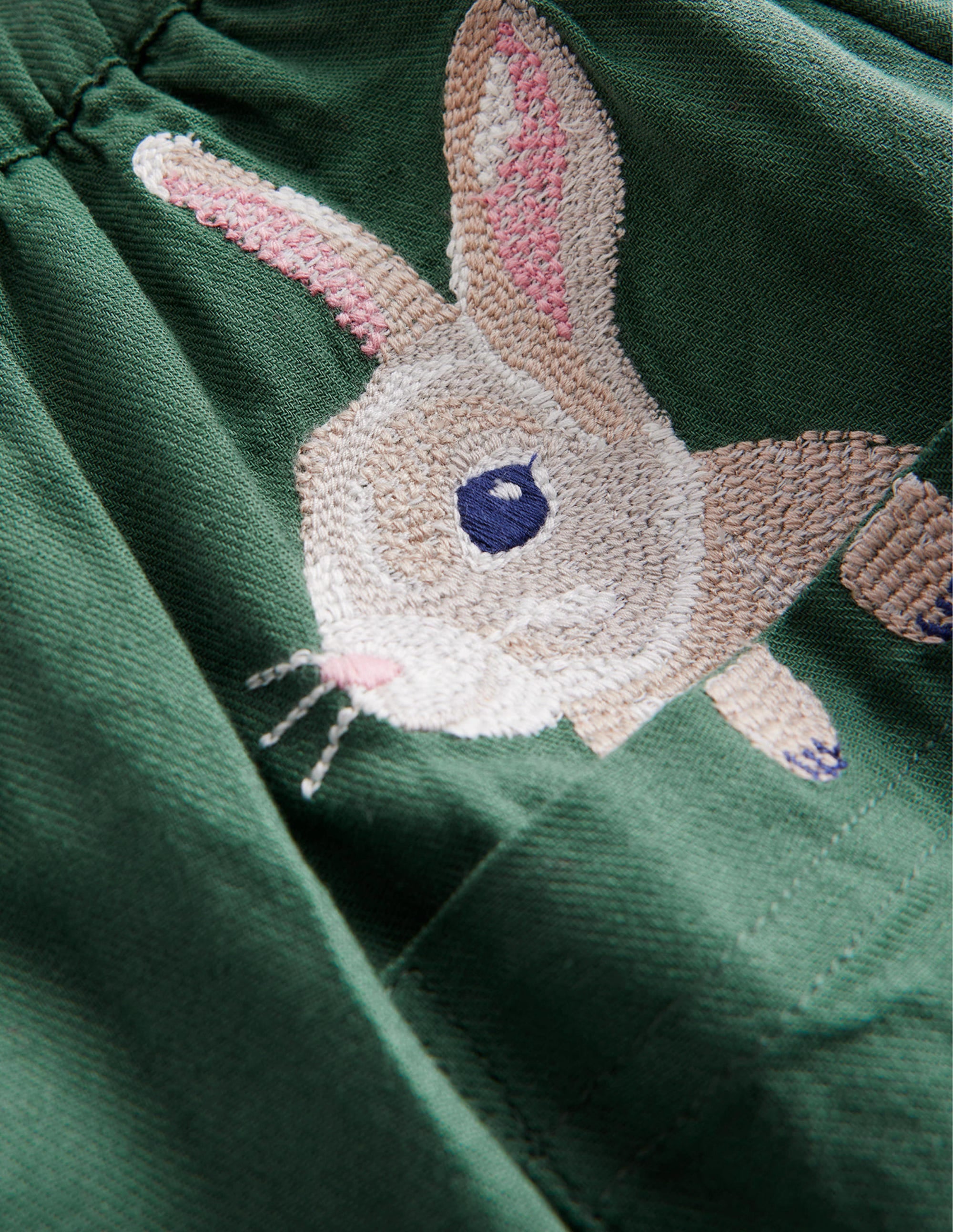 Superstitch Pocket Skirt-Monster Green Bunnies - Image 3