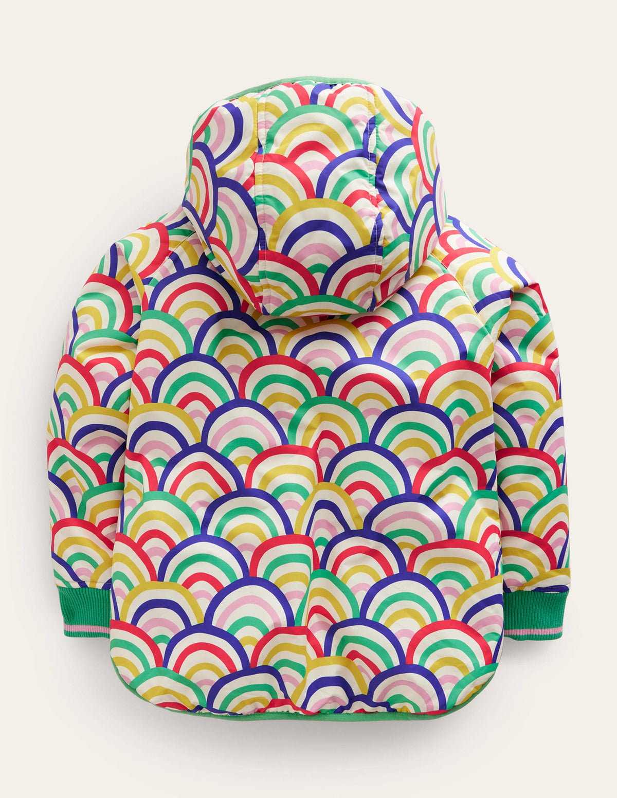 Bedruckter Anorak mit Sherpa-Futter-Bunt Regenbogen - Image 2