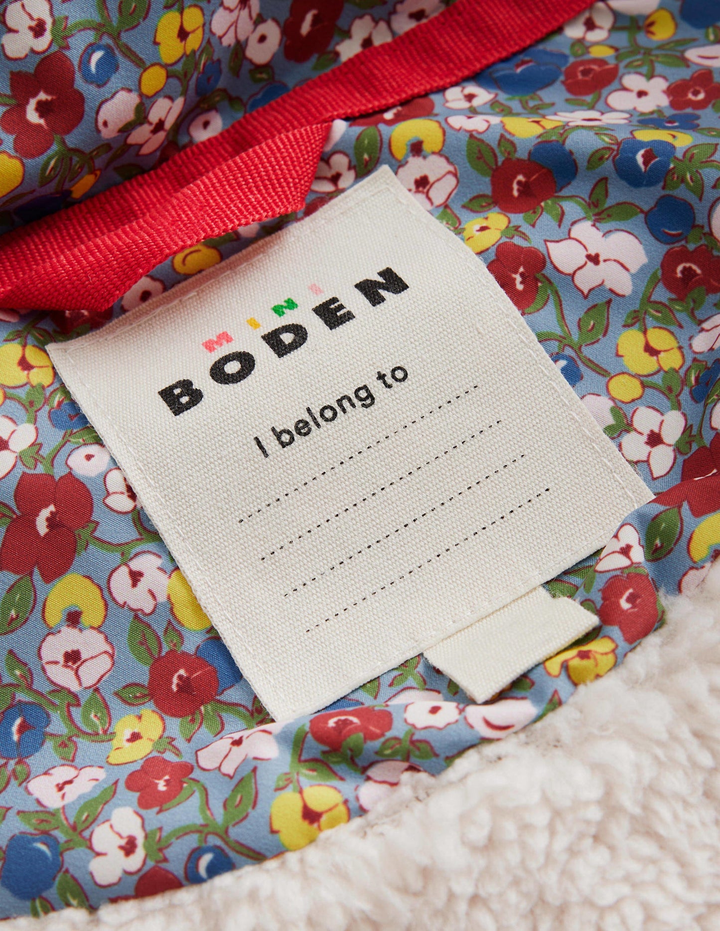 Wattierter 2-in-1-Mantel-Kieselblau Blumenknospe