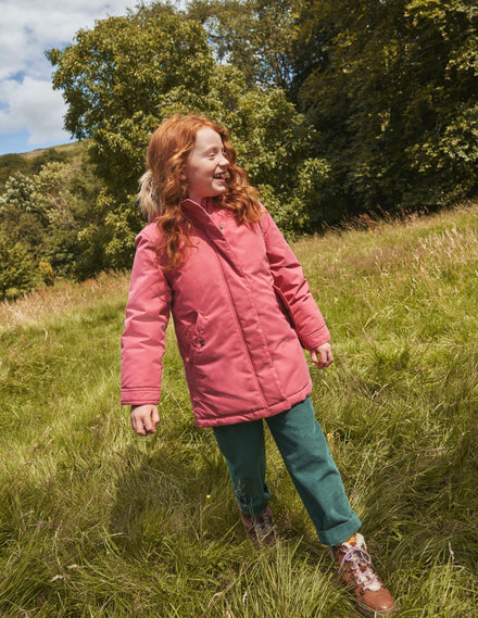 Authentischer Parka-Zartrosa