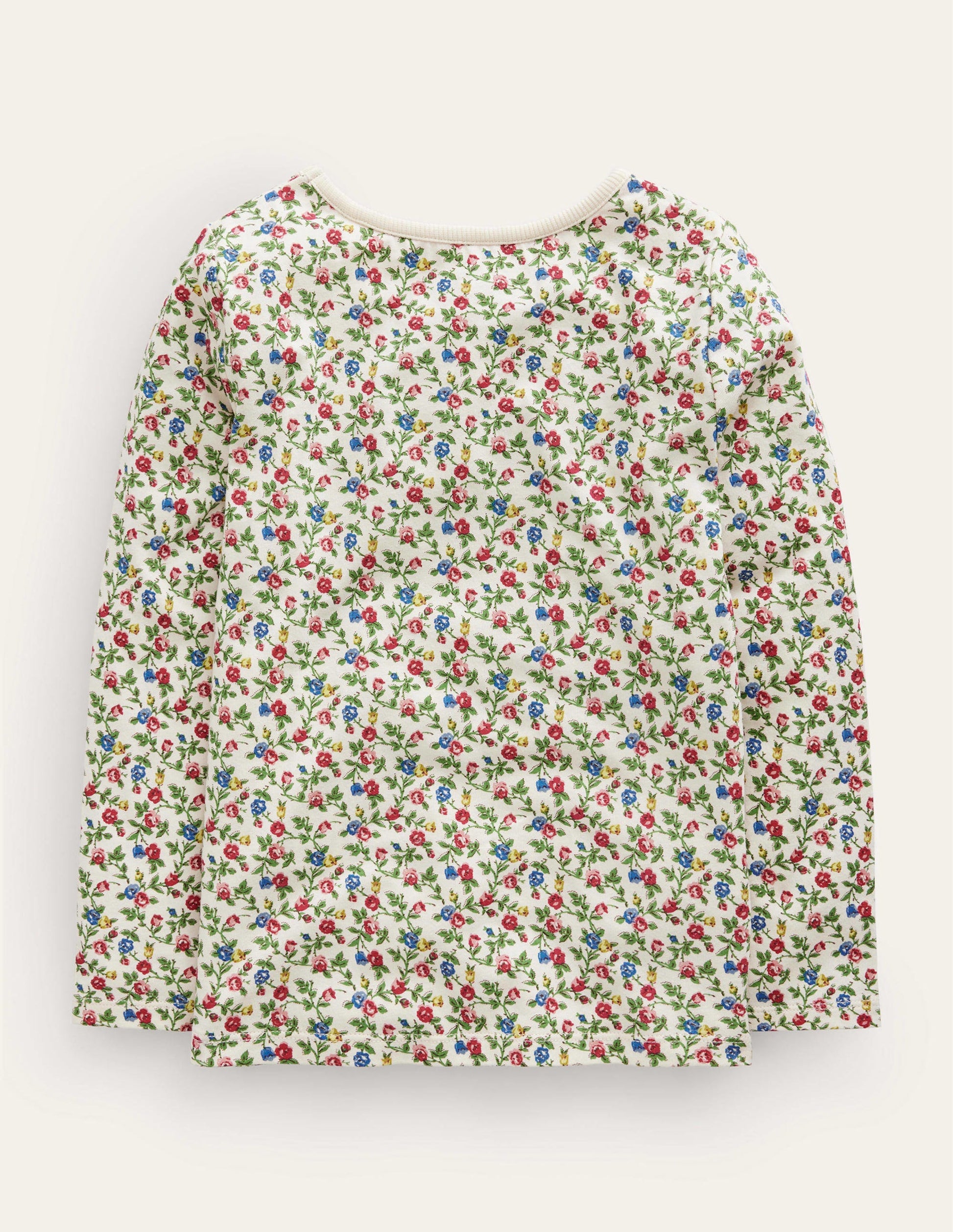 T-shirt à manches bouffantes et appliqué-Renard floral multi-2