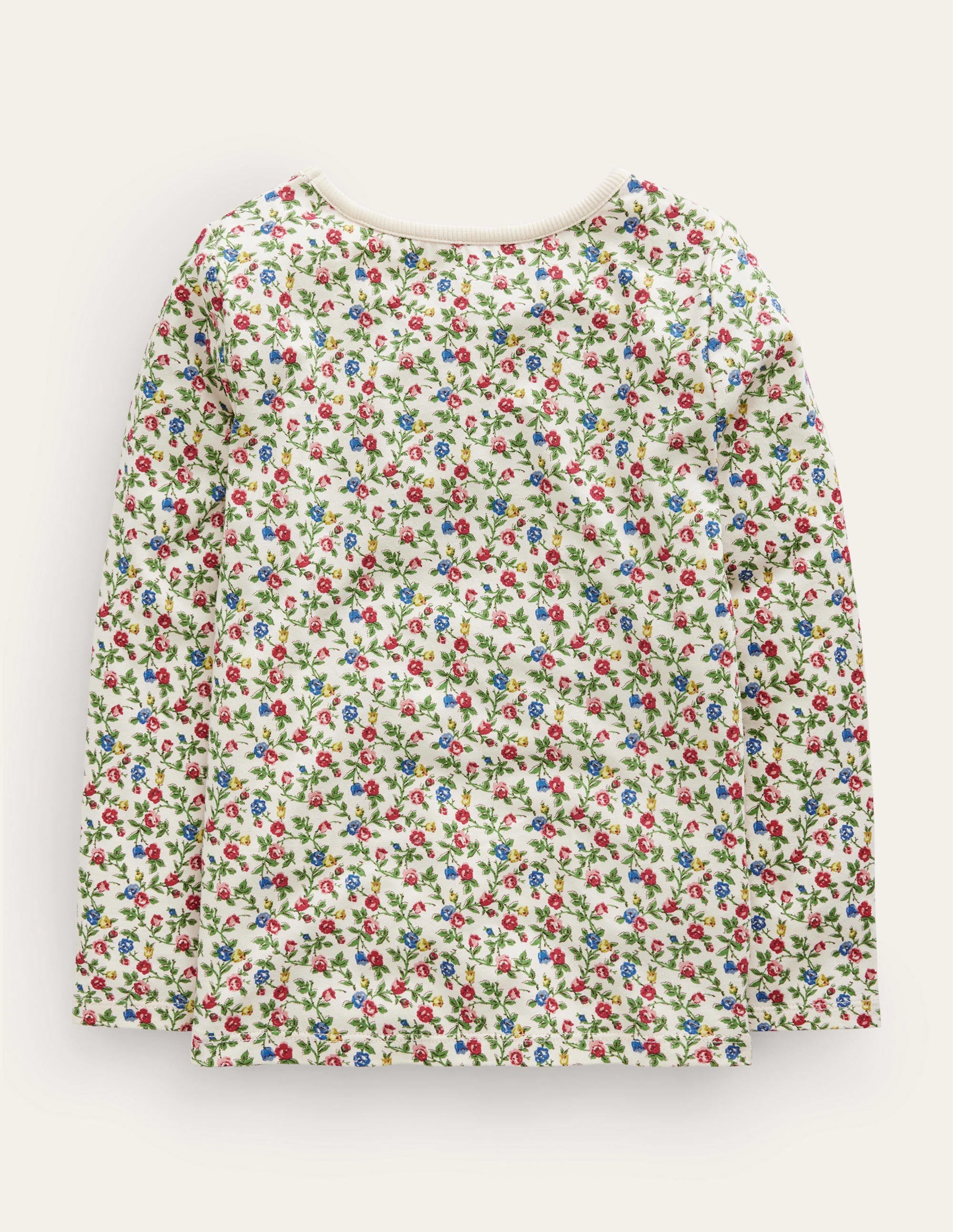 T-shirt à manches bouffantes et appliqué-Renard floral multi - Image 2