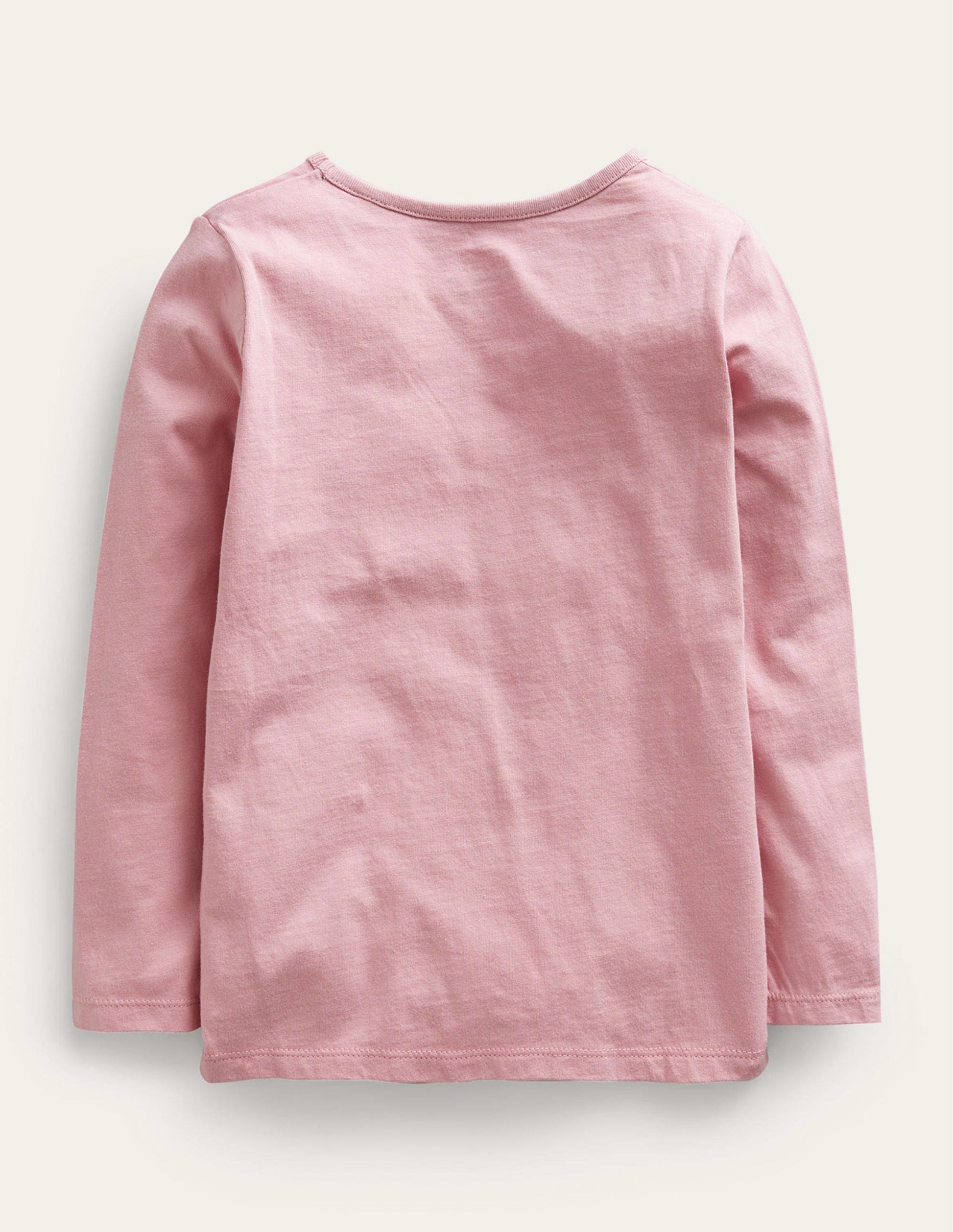 T-Shirt mit Puffärmeln und Applikation-Mandelrosa-2