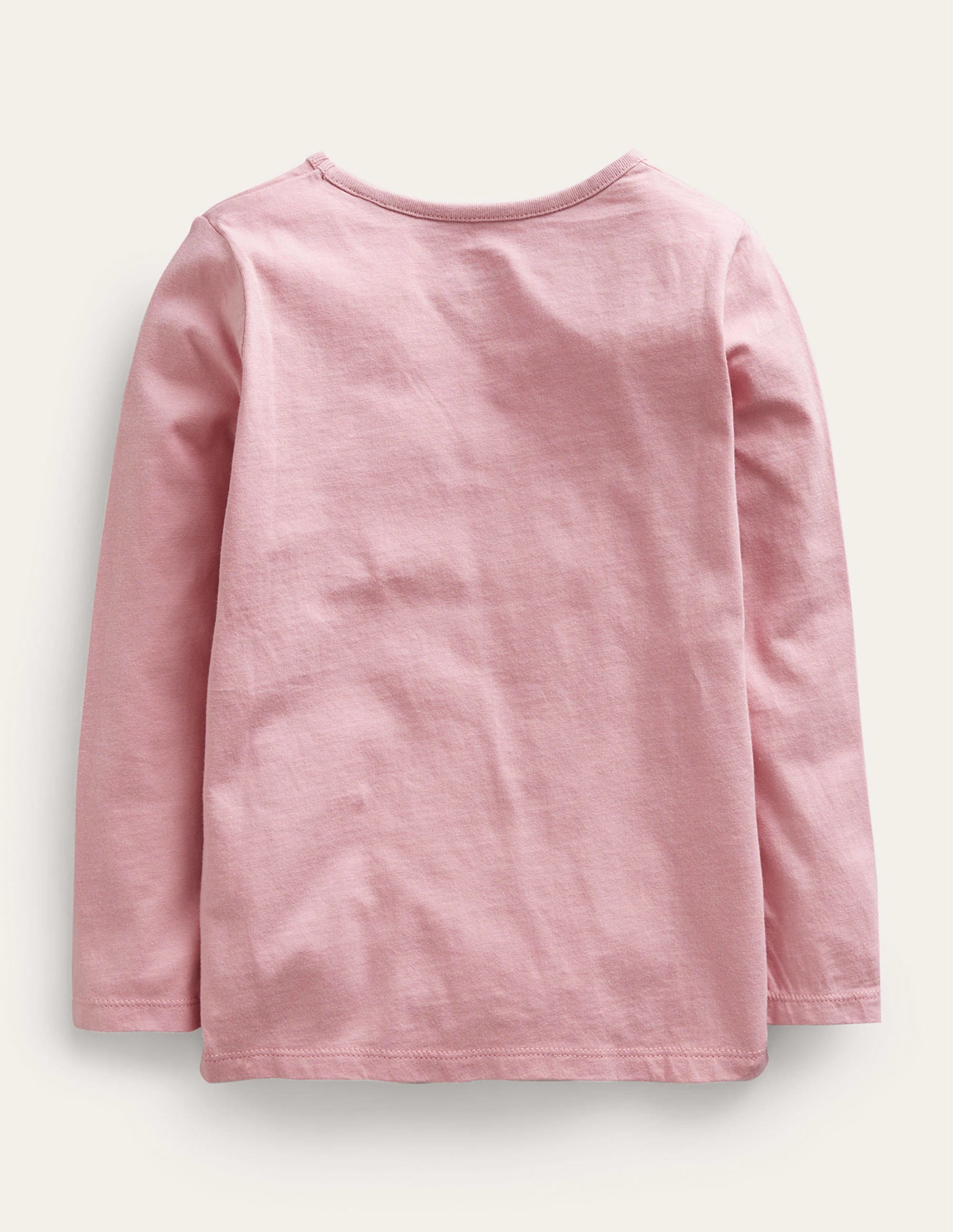 T-Shirt mit Puffärmeln und Applikation-Mandelrosa - Image 2