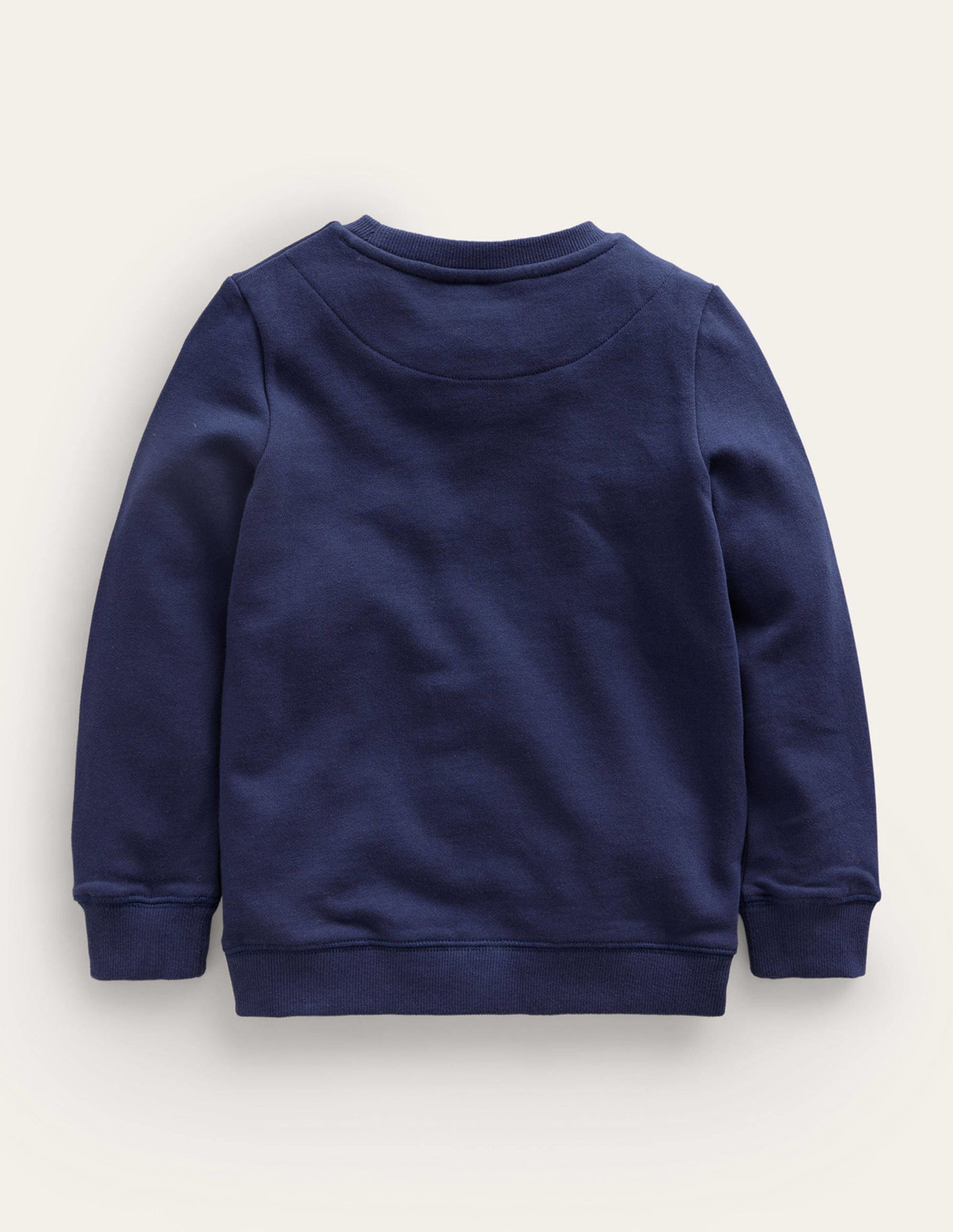 Sweatshirt mit Logo-Applikation-Schuluniform-Marineblau Drachen-2