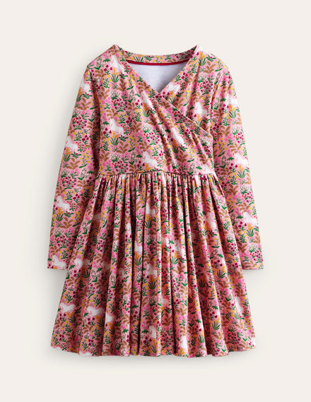 Ballerina-Kleid aus Jersey-Mandelrosa Einhornweide