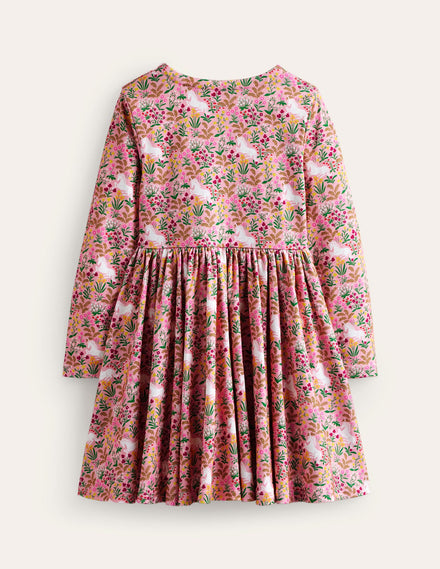 Ballerina-Kleid aus Jersey-Mandelrosa Einhornweide