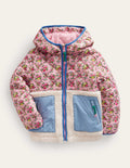Jacke aus Borg-Mix-Mandelrosa Apfel Obstgarten