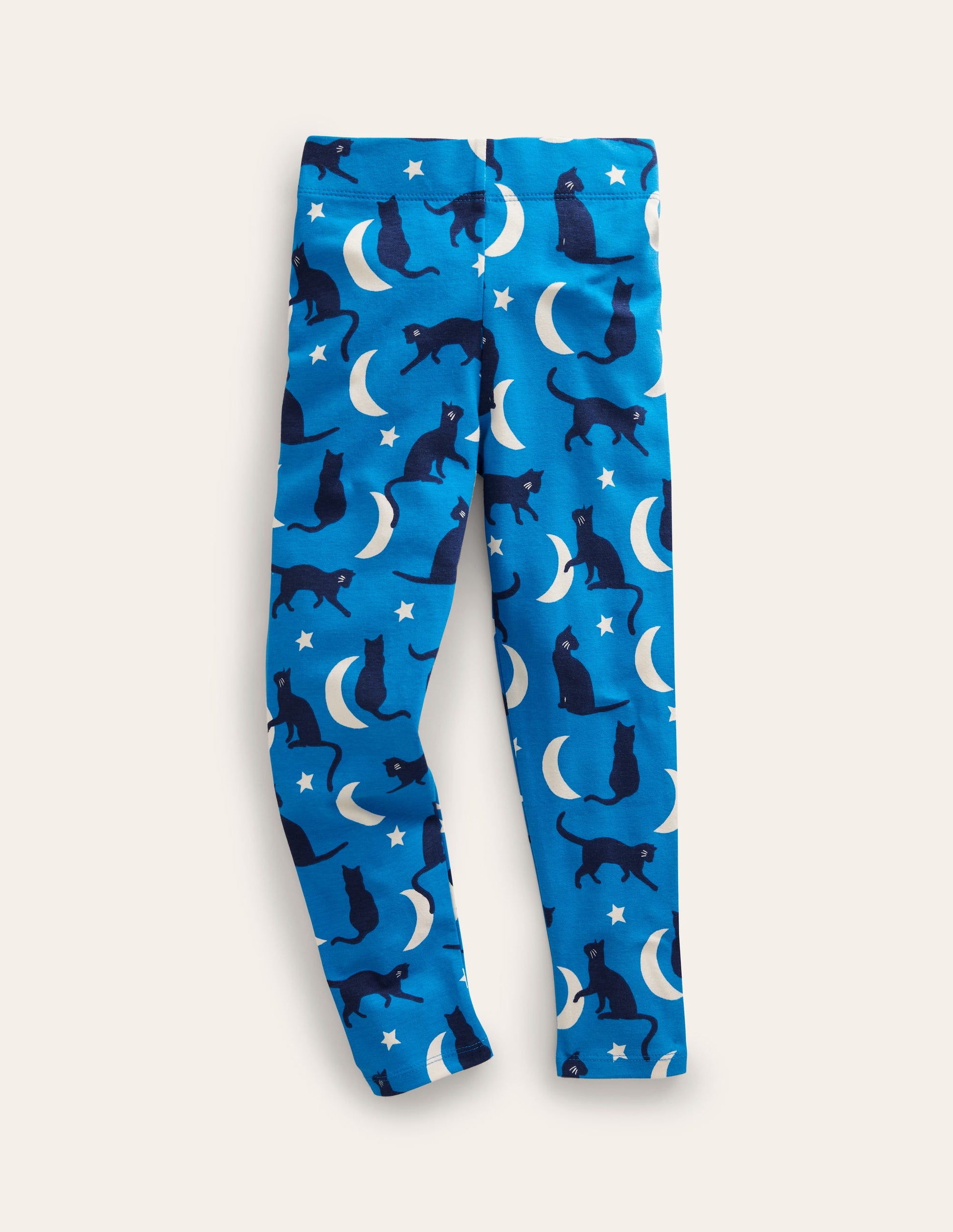 Legging fun-Chats bleu vif-1